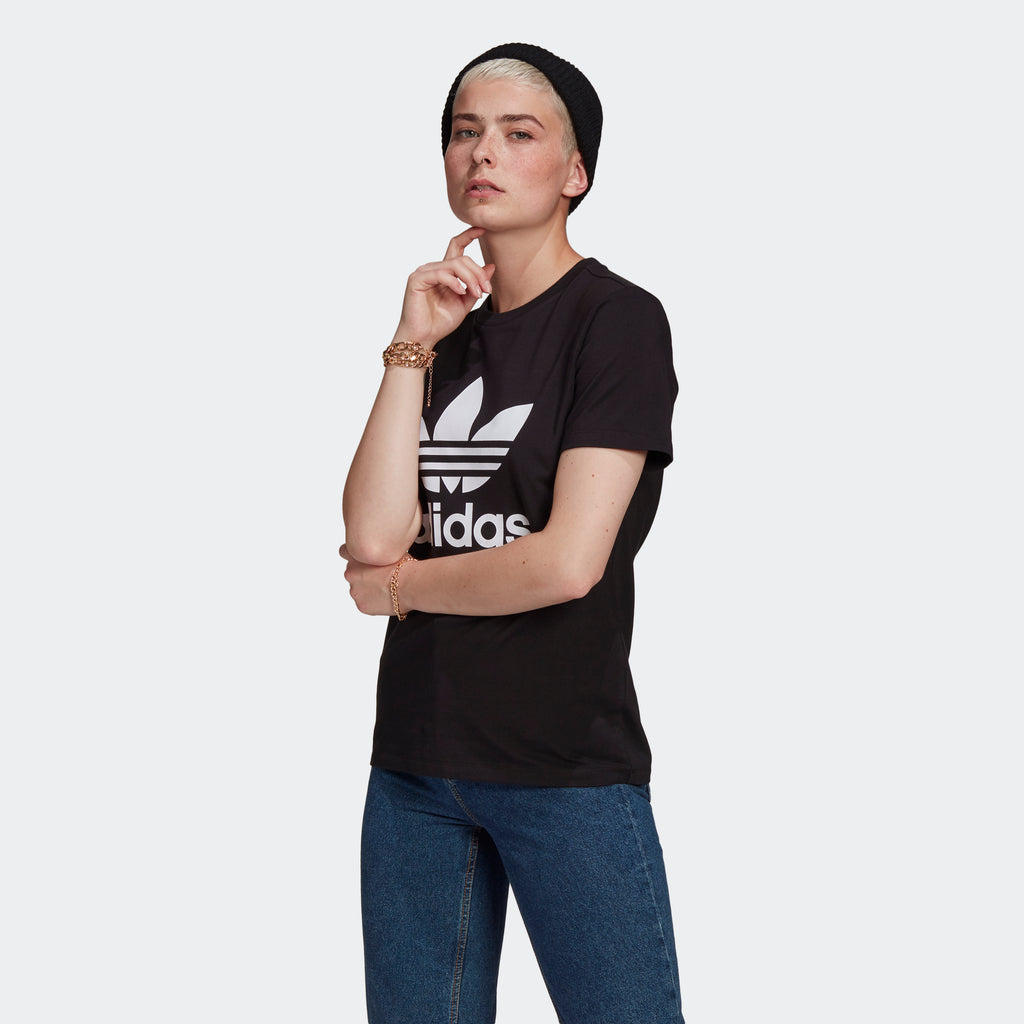 Women's adidas Originals Adicolor Classics Trefoil Tee Black