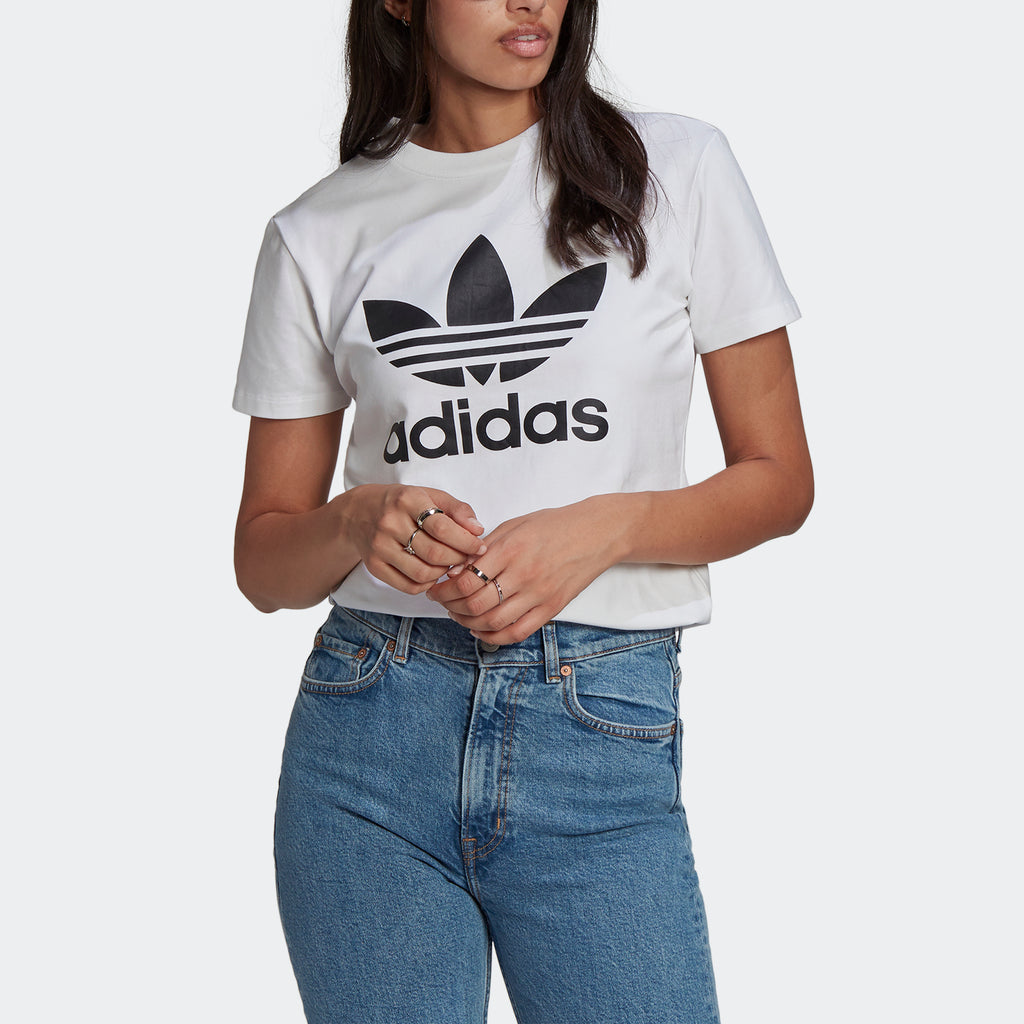 Women's adidas Originals Adicolor Classics Trefoil Tee White