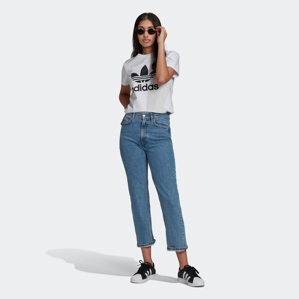 Women's adidas Originals Adicolor Classics Trefoil Tee White