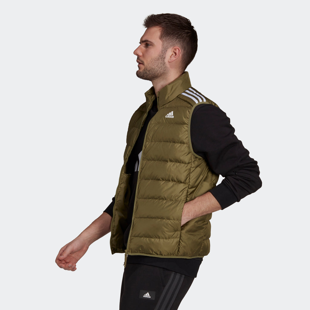 Men's adidas Hiking Essentials Light Down Vest Focus Olive