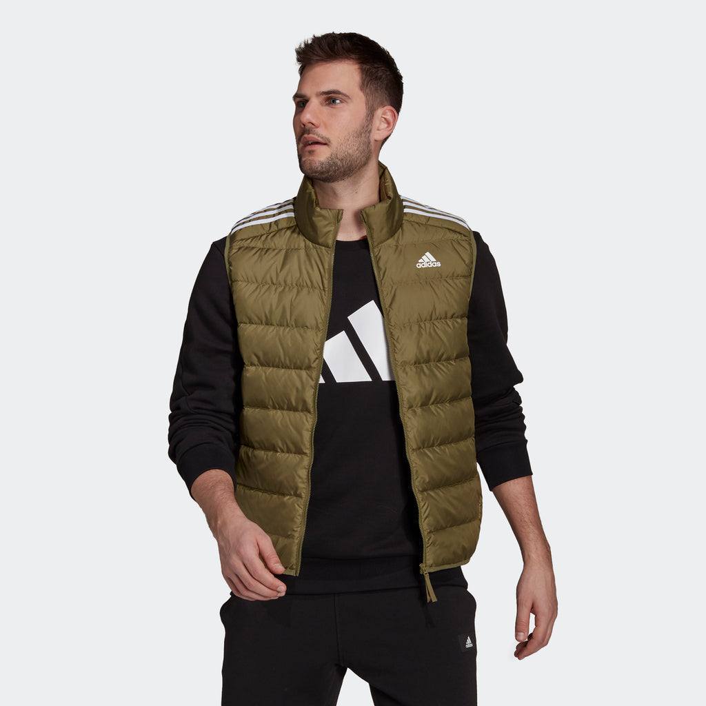 Men's adidas Hiking Essentials Light Down Vest Focus Olive