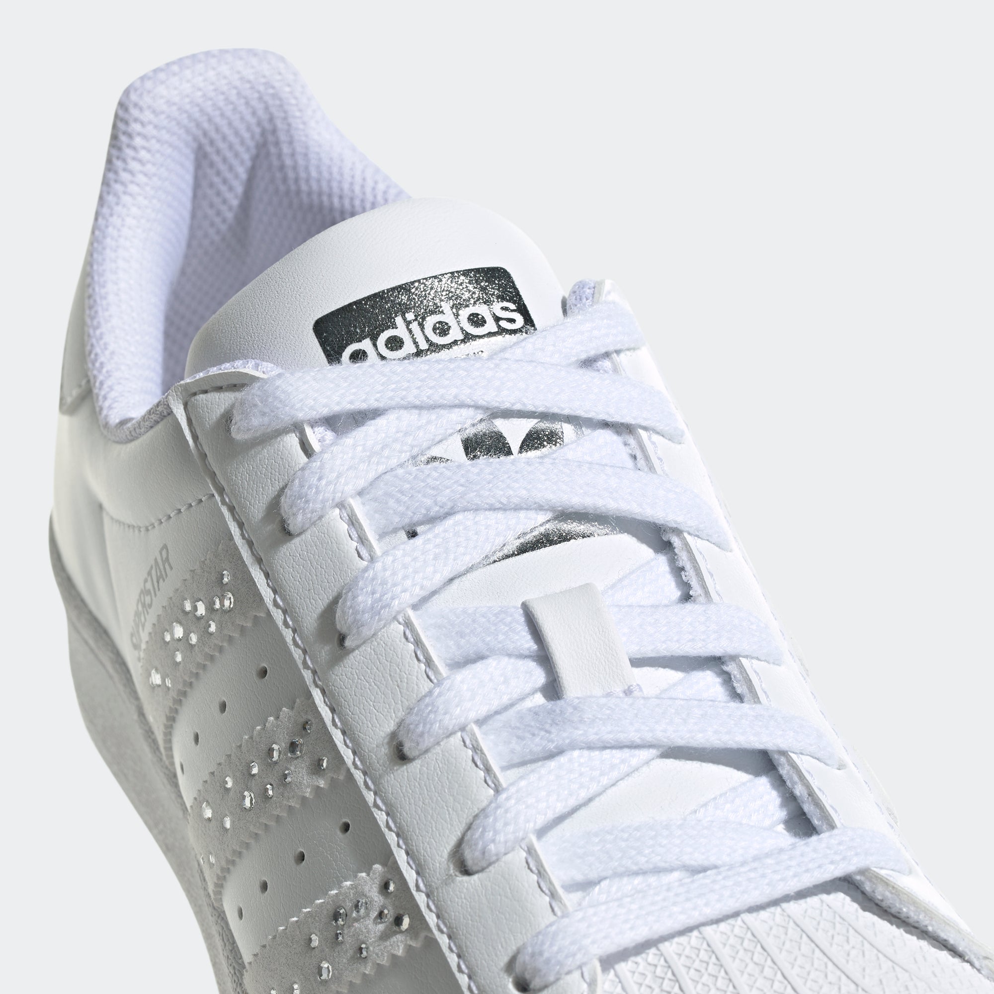 Kids’ adidas Originals Superstar Shoes White Shimmer