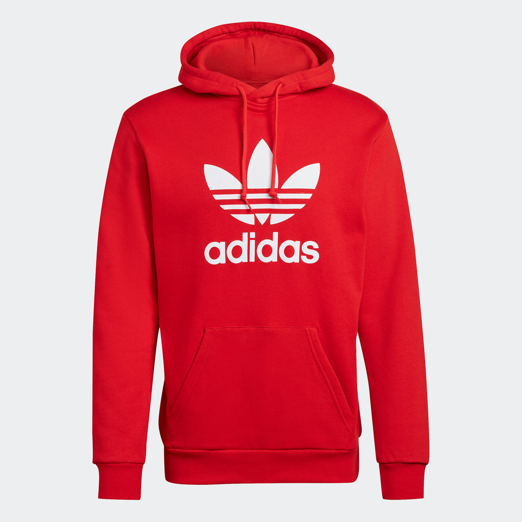 Men’s adidas Originals Adicolor Classics Trefoil Hoodie Red