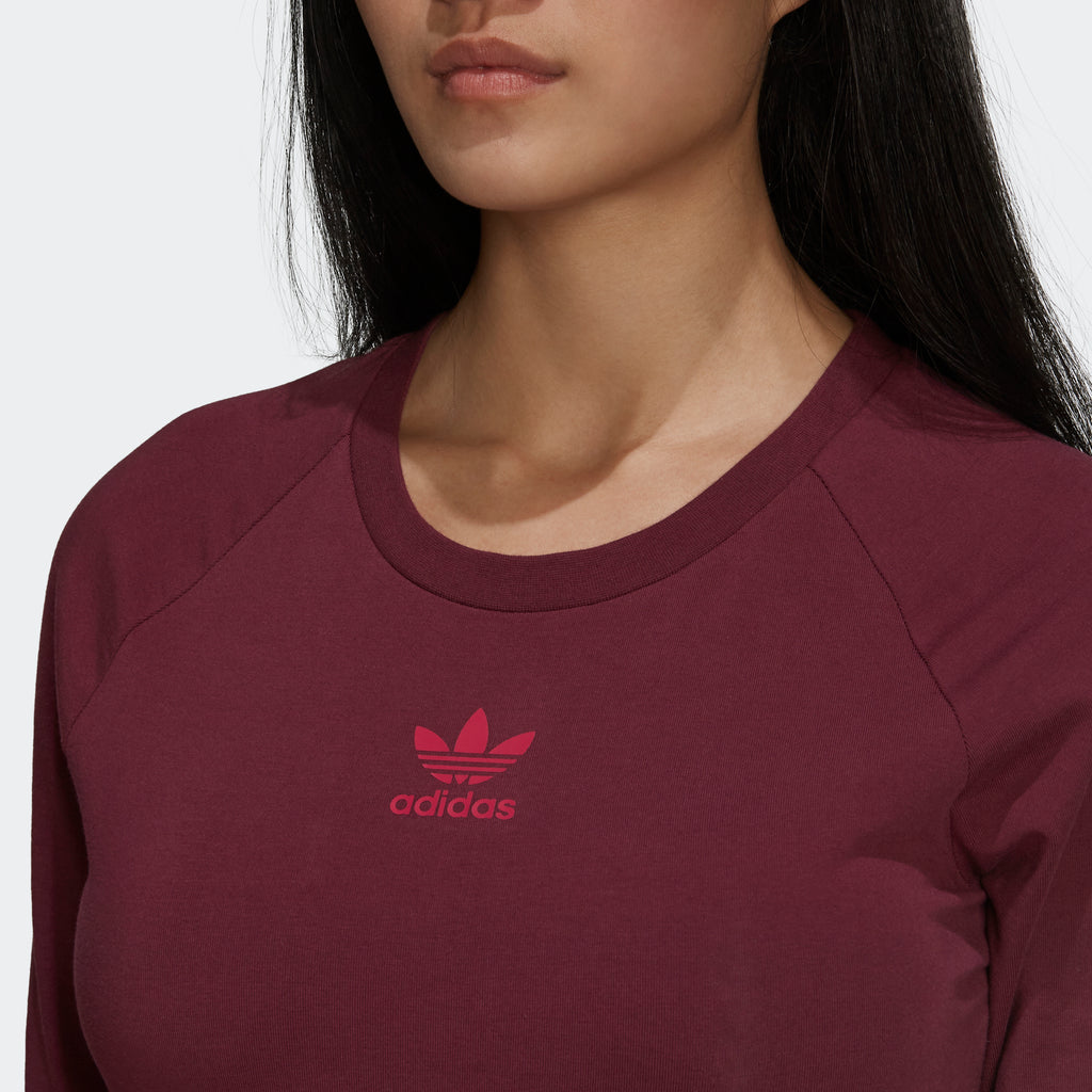 Women's adidas Originals Logo Play Dress Crimson