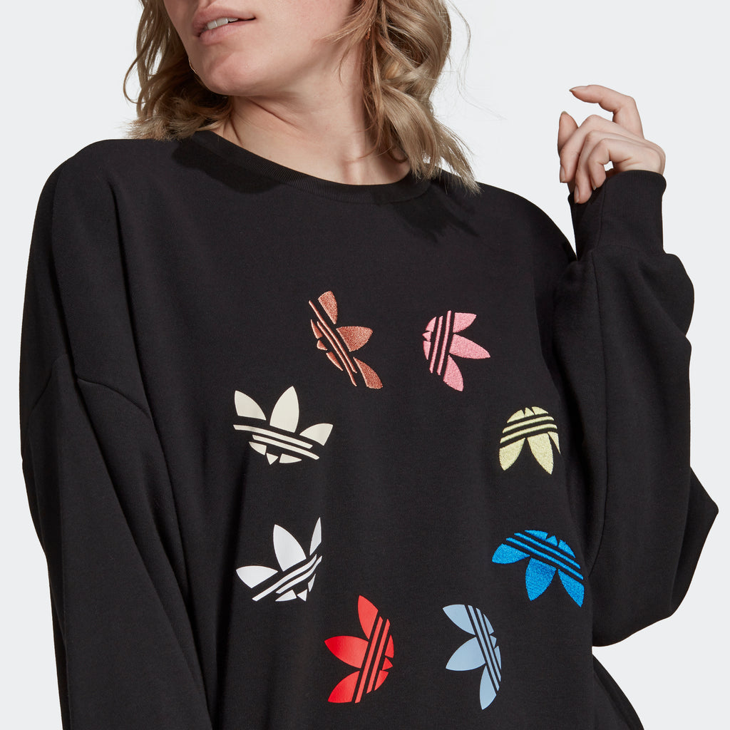 Women's adidas Originals Shattered Trefoil Wheel Sweatshirt