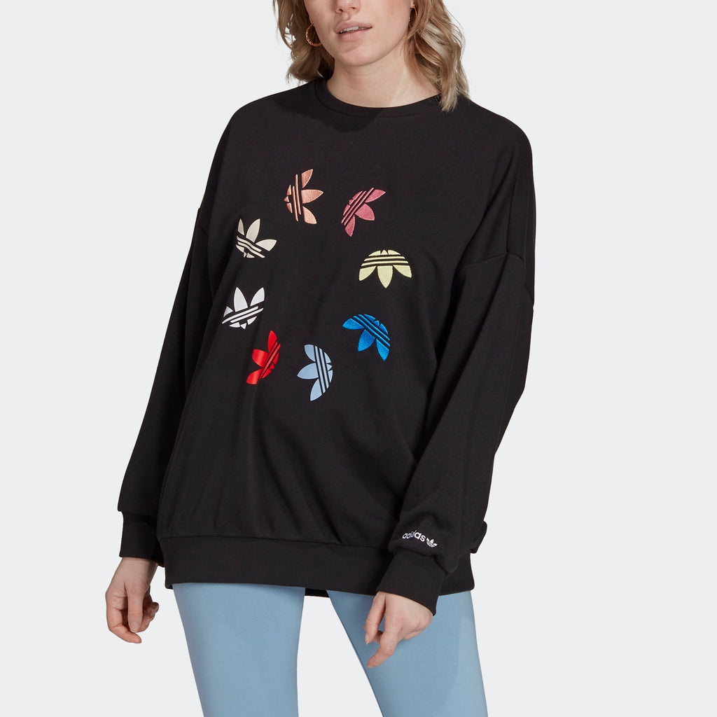 Women's adidas Originals Shattered Trefoil Wheel Sweatshirt