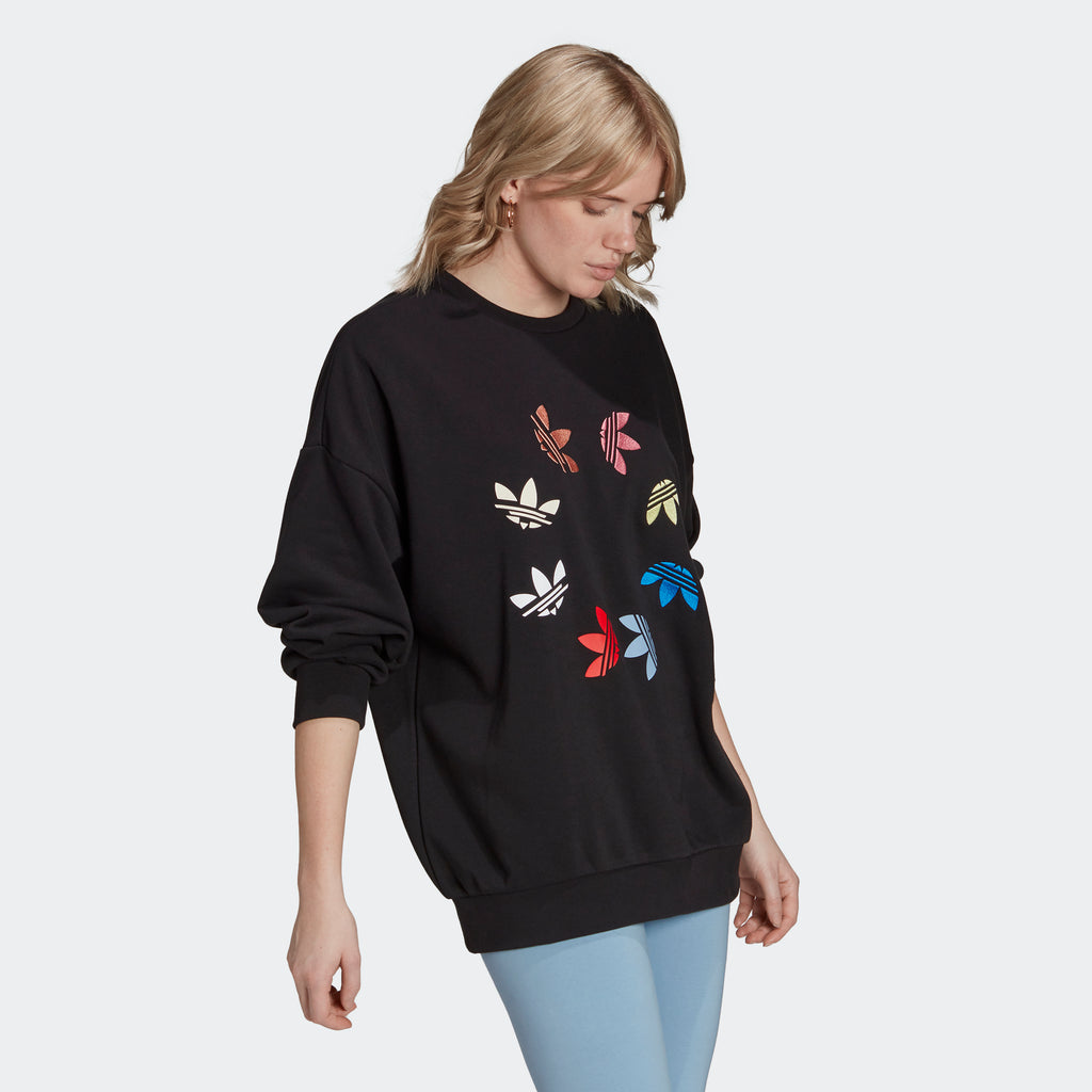 Women's adidas Originals Shattered Trefoil Wheel Sweatshirt