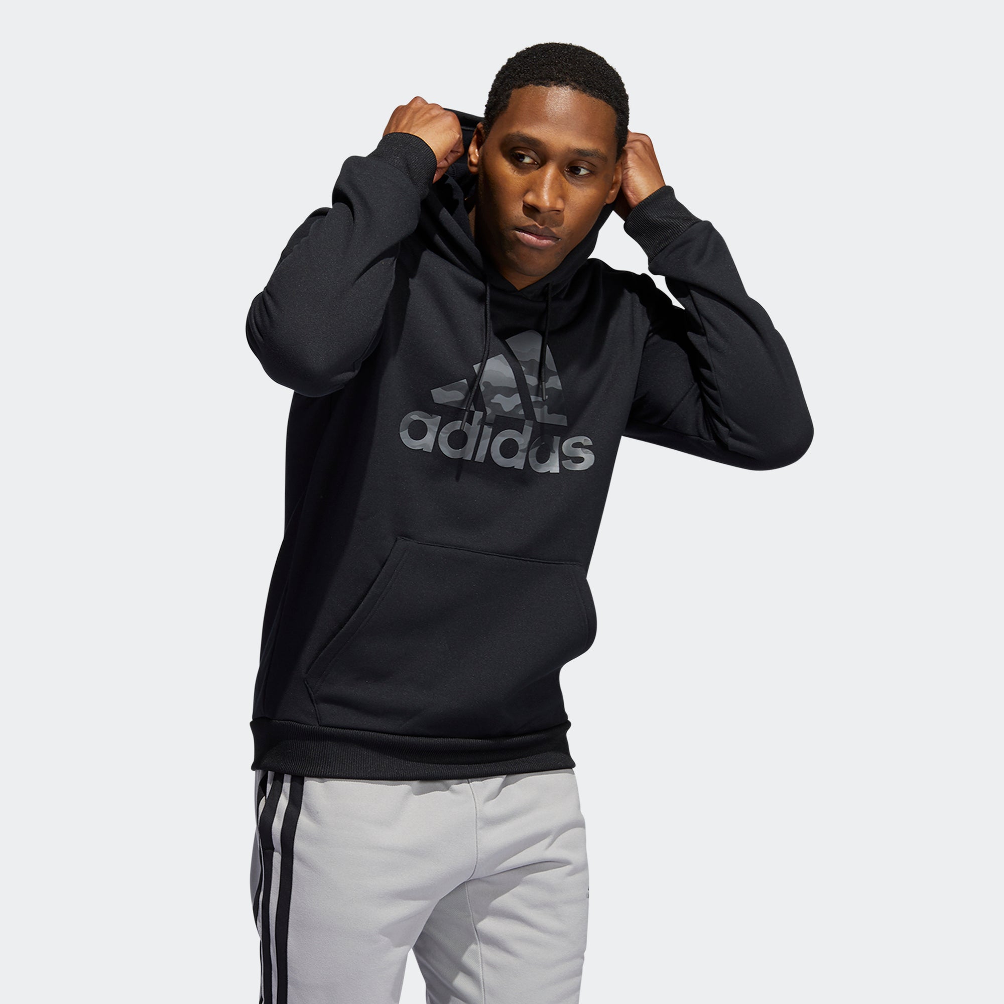 Men's adidas Performance Legends Camo Cozy Hoodie Black