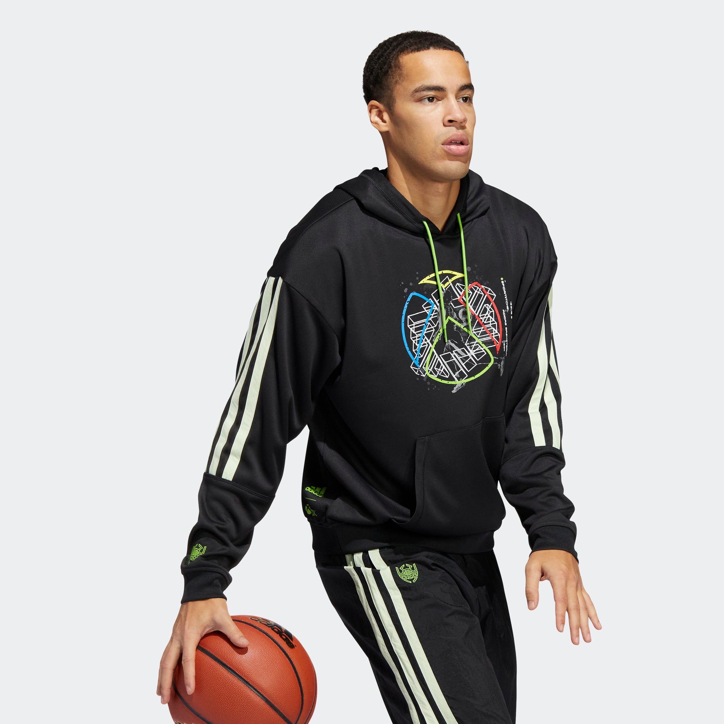 Men's adidas Basketball Donovan Mitchell Hoodie Black