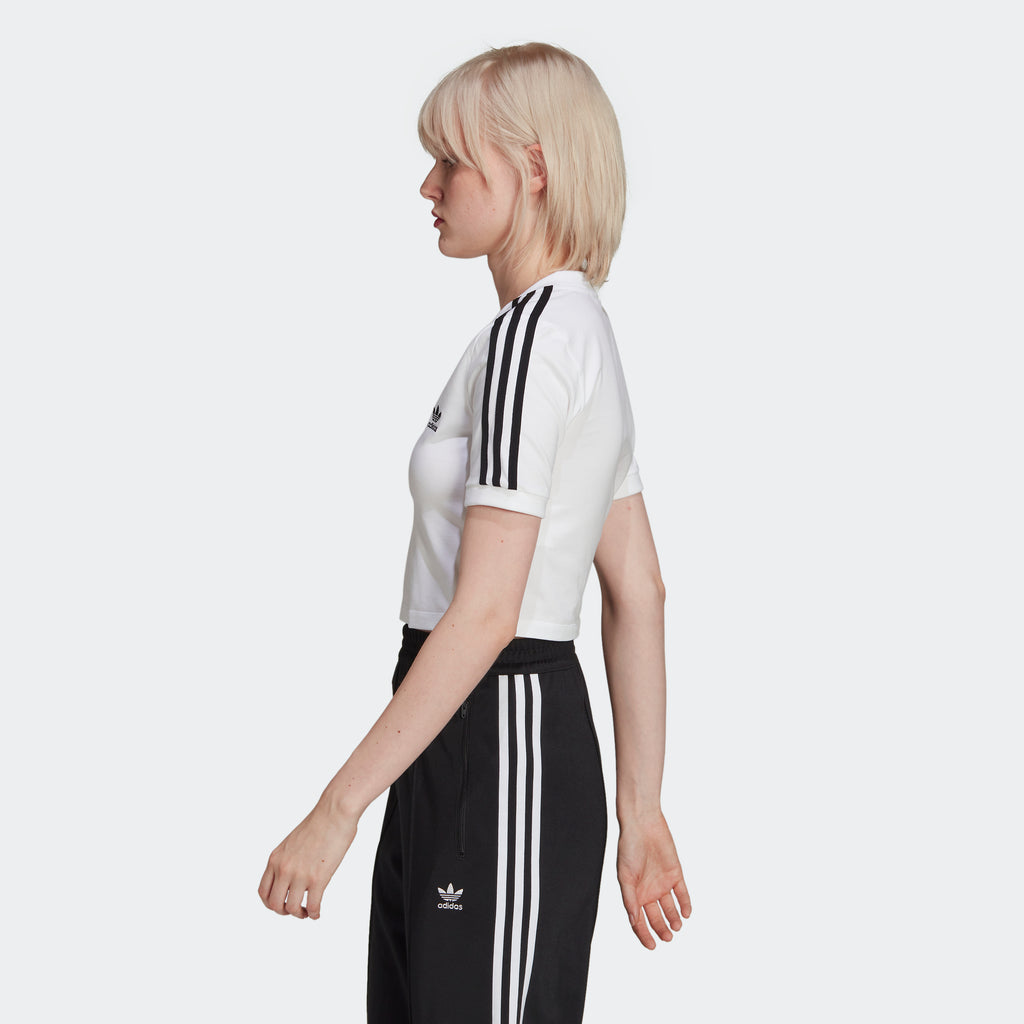 Women's adidas Originals Adicolor Classics Cropped Tee White