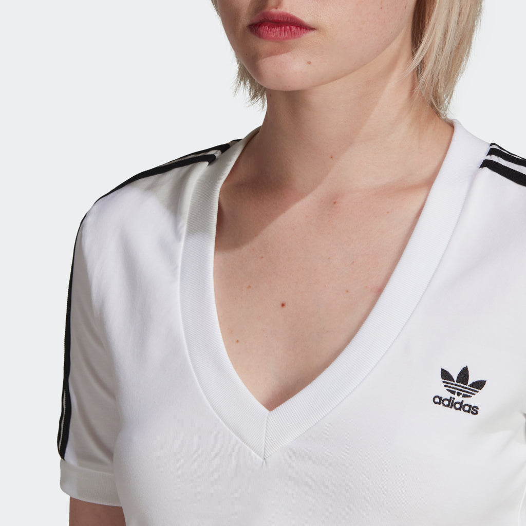 Women's adidas Originals Adicolor Classics Cropped Tee White