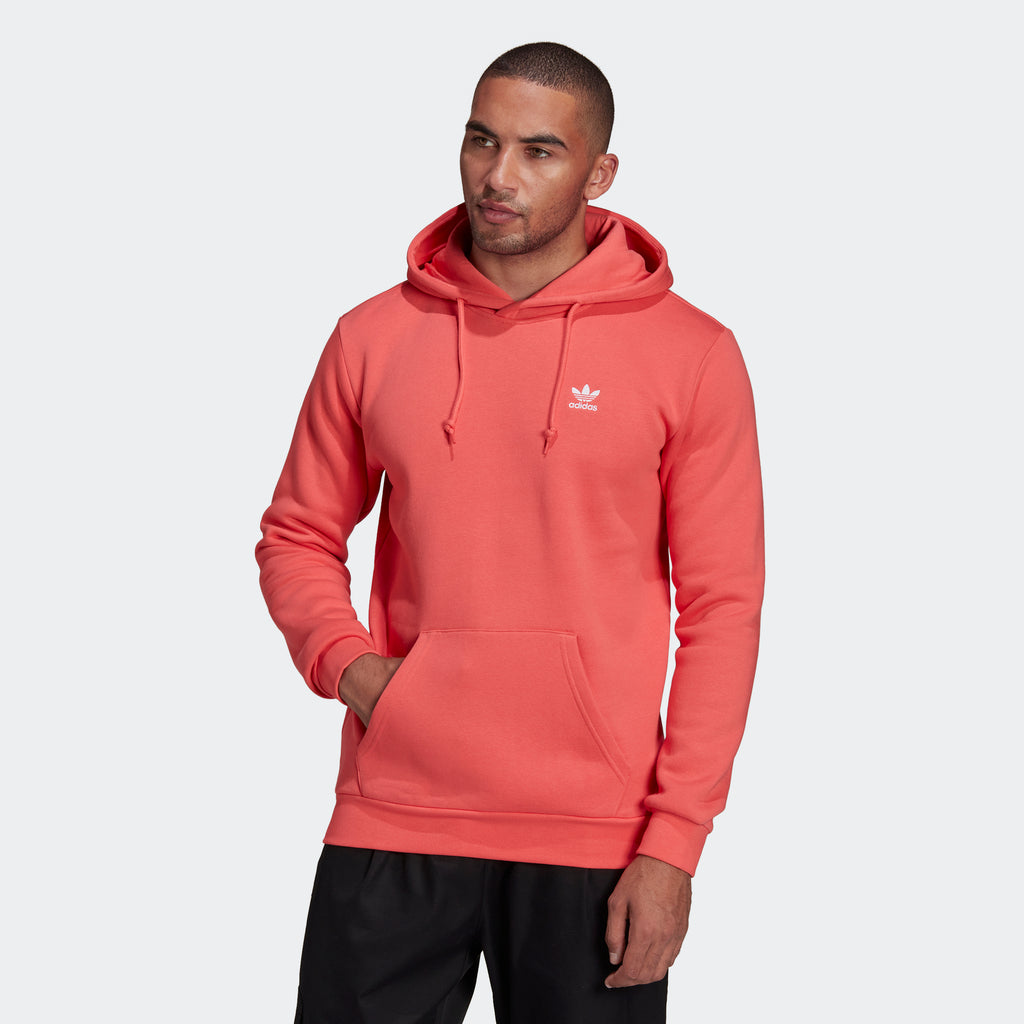 Men’s adidas Originals Adicolor Essentials Trefoil Hoodie Semi Turbo Red