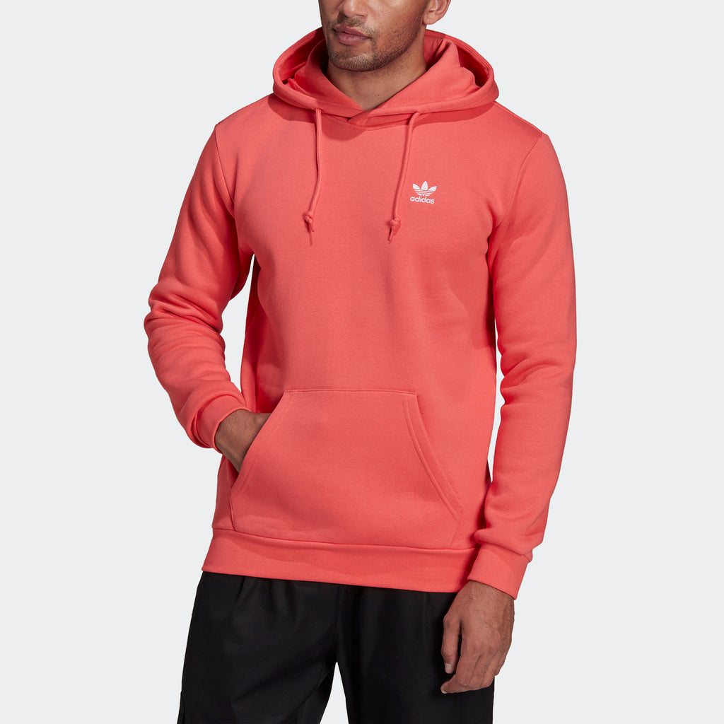 Men’s adidas Originals Adicolor Essentials Trefoil Hoodie Semi Turbo Red