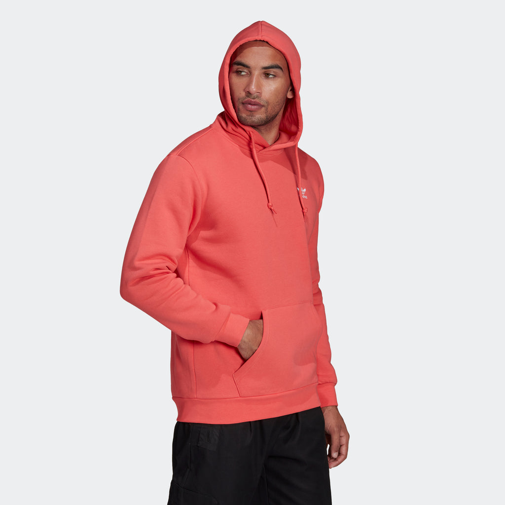 Men’s adidas Originals Adicolor Essentials Trefoil Hoodie Semi Turbo Red