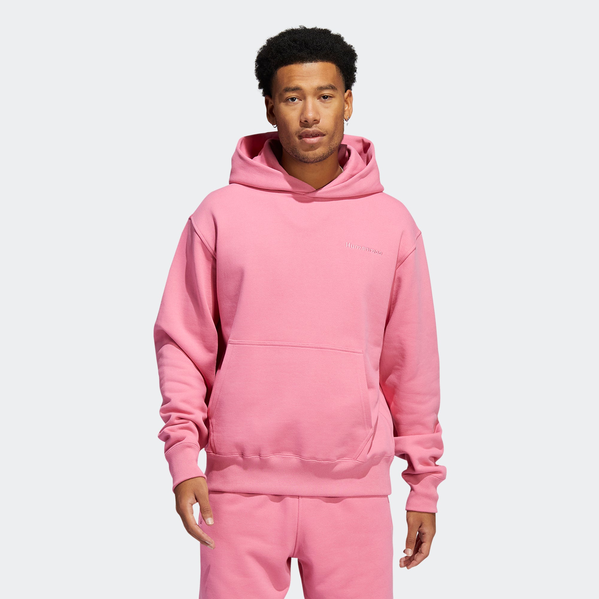 Unisex adidas Originals Pharrell Williams Basics Hoodie Rose Tone