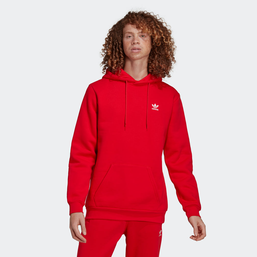 Men’s adidas Originals Adicolor Essentials Trefoil Hoodie Vivid Red