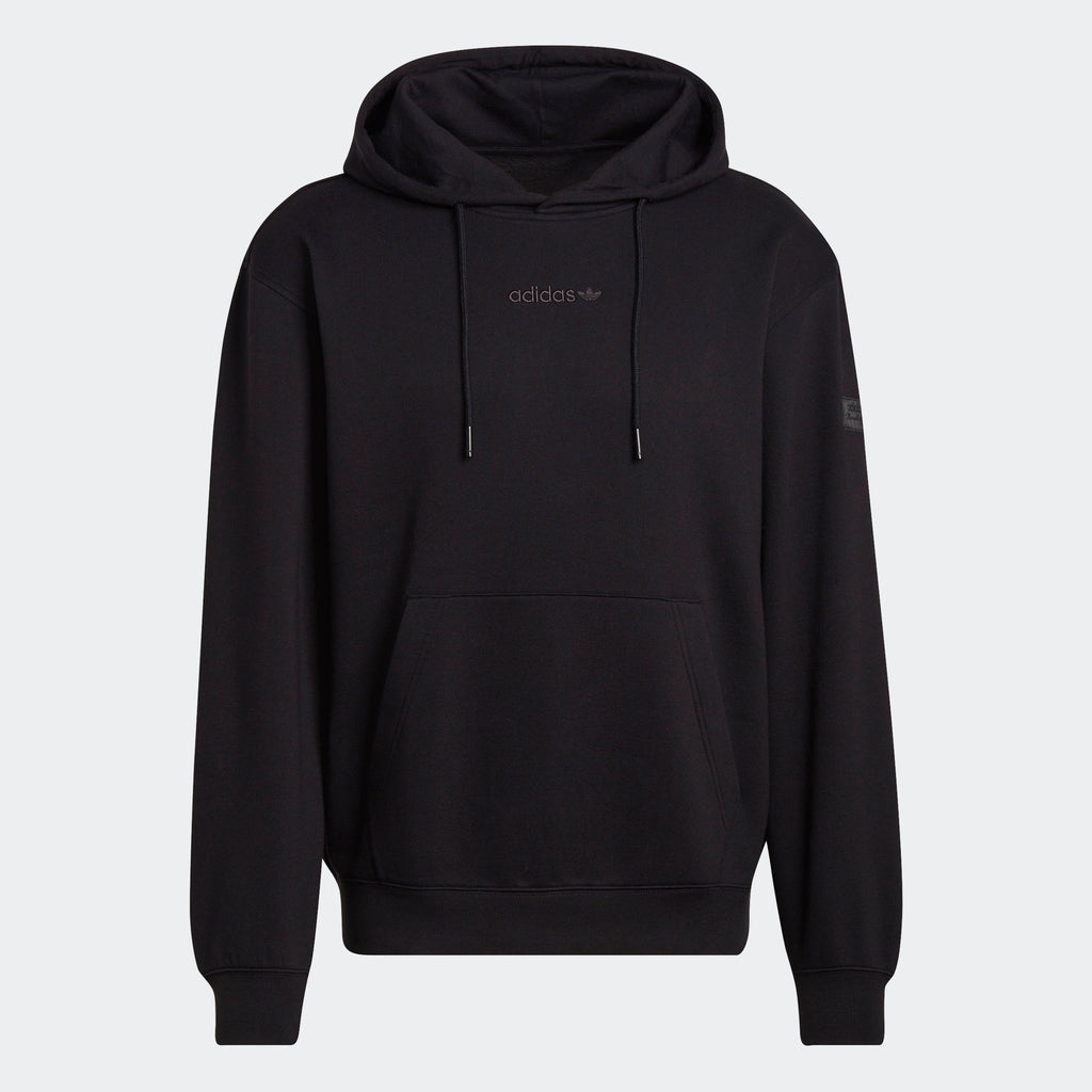 Men's adidas Originals Trefoil Linear Hoodie Black