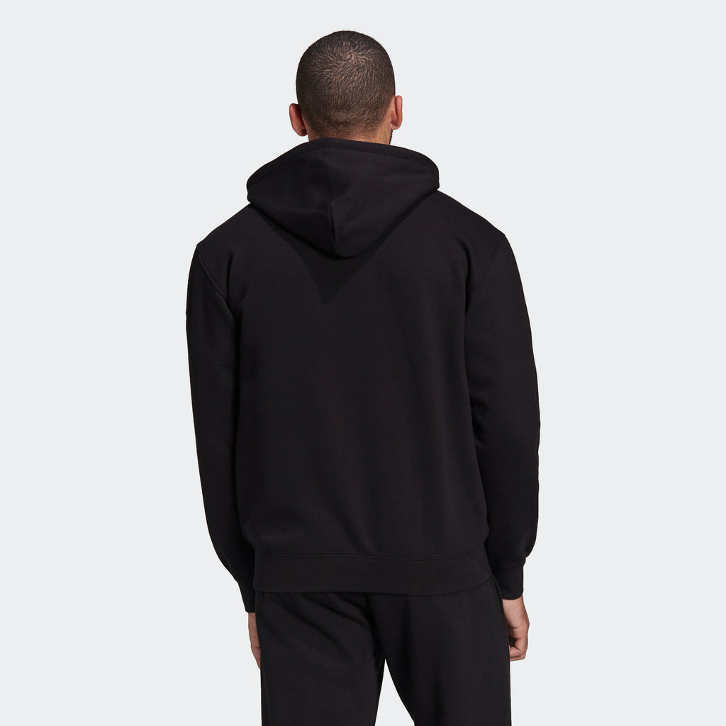 Men's adidas Originals Trefoil Linear Hoodie Black