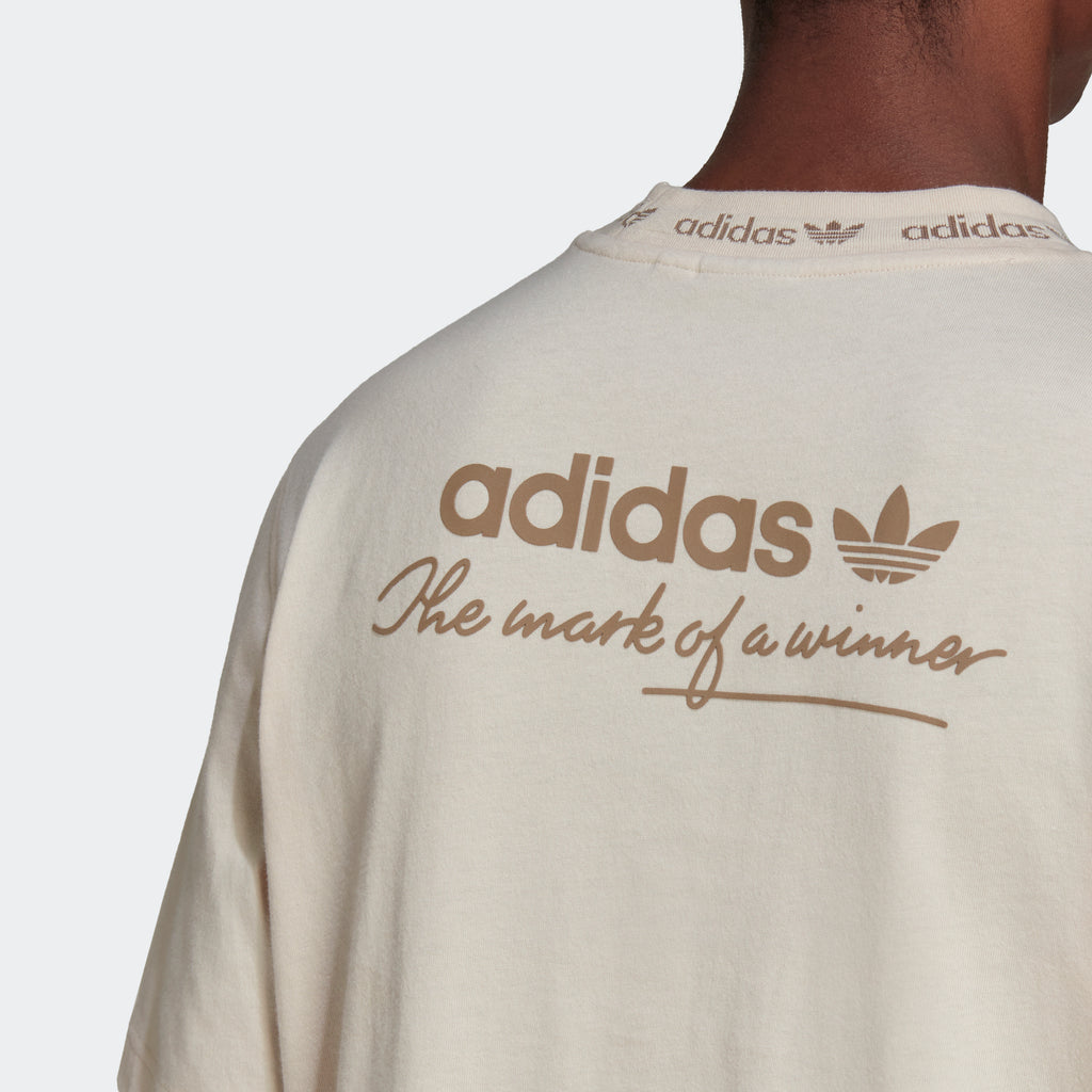 Men's adidas Originals Trefoil Linear T-Shirt Linen