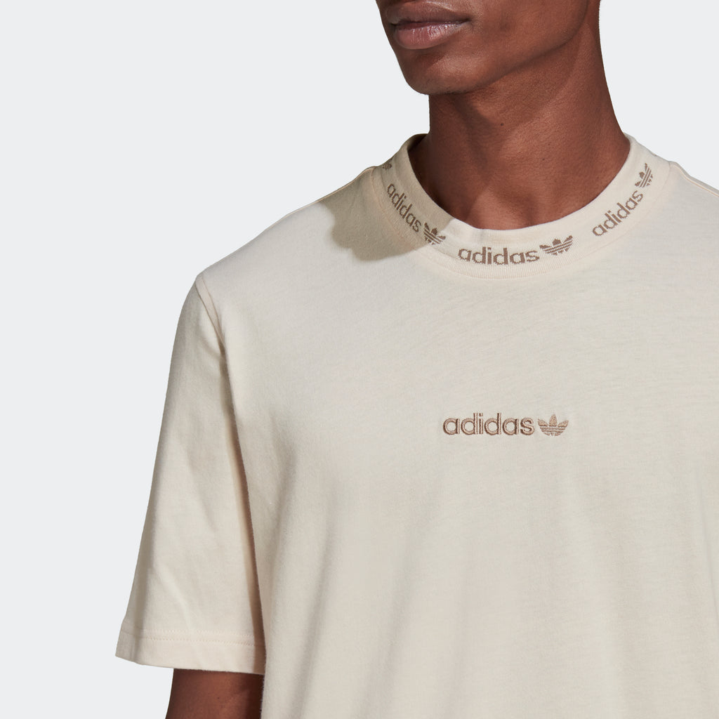 Men's adidas Originals Trefoil Linear T-Shirt Linen