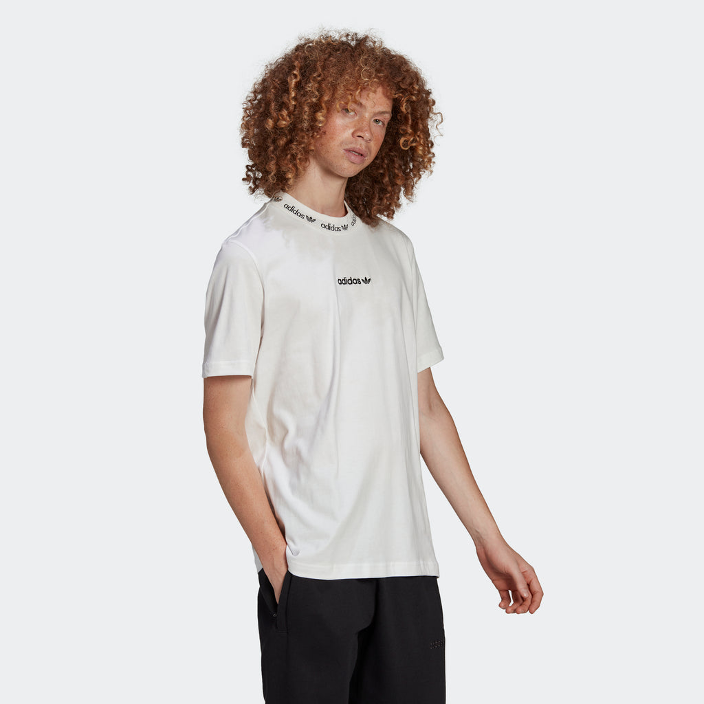 Men's adidas Originals Trefoil Linear T-Shirt White