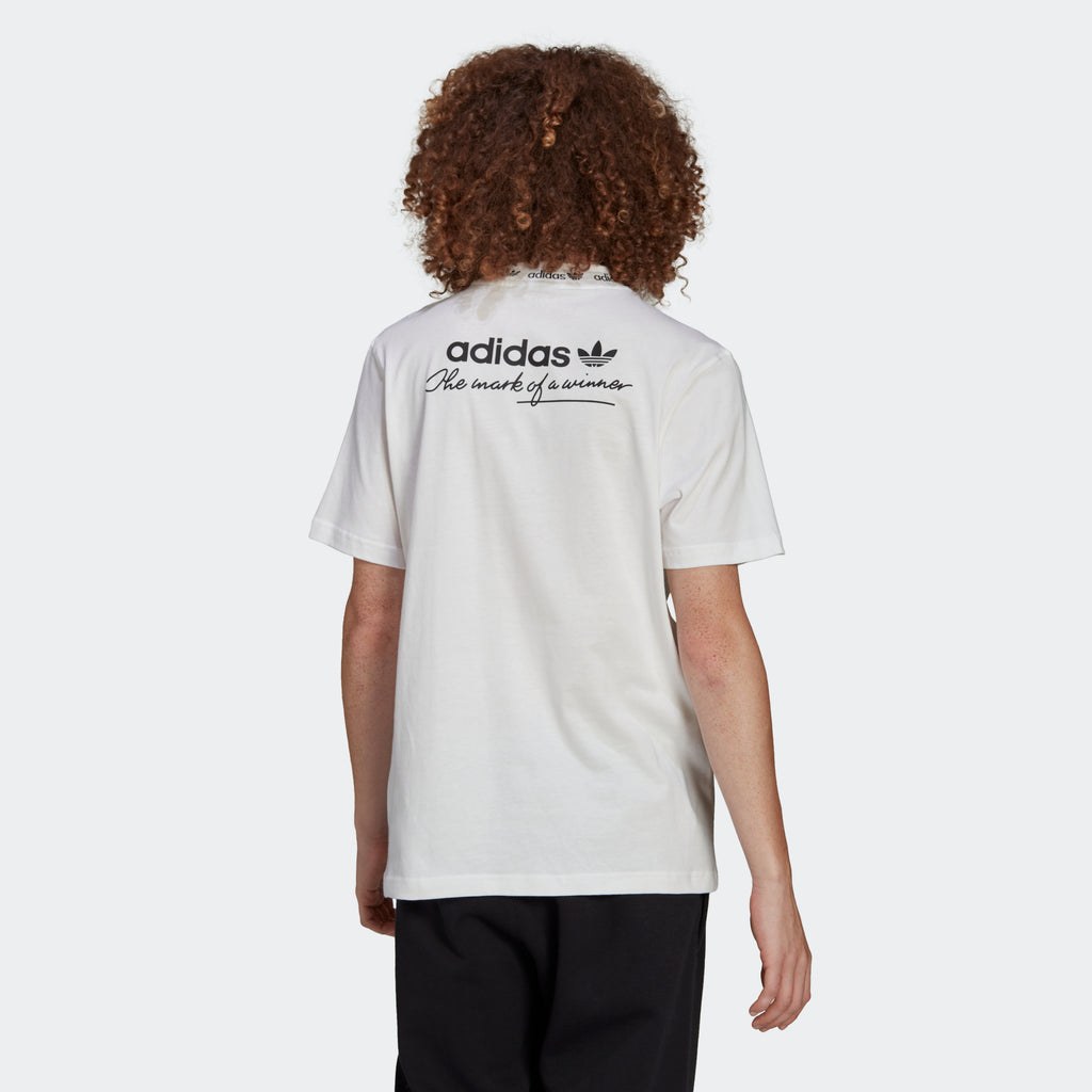 Men's adidas Originals Trefoil Linear T-Shirt White