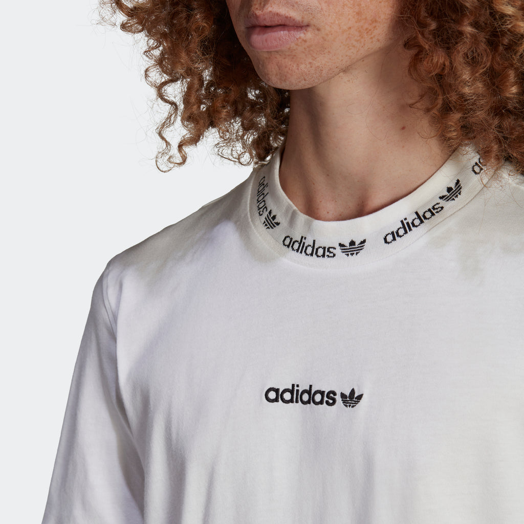 Men's adidas Originals Trefoil Linear T-Shirt White