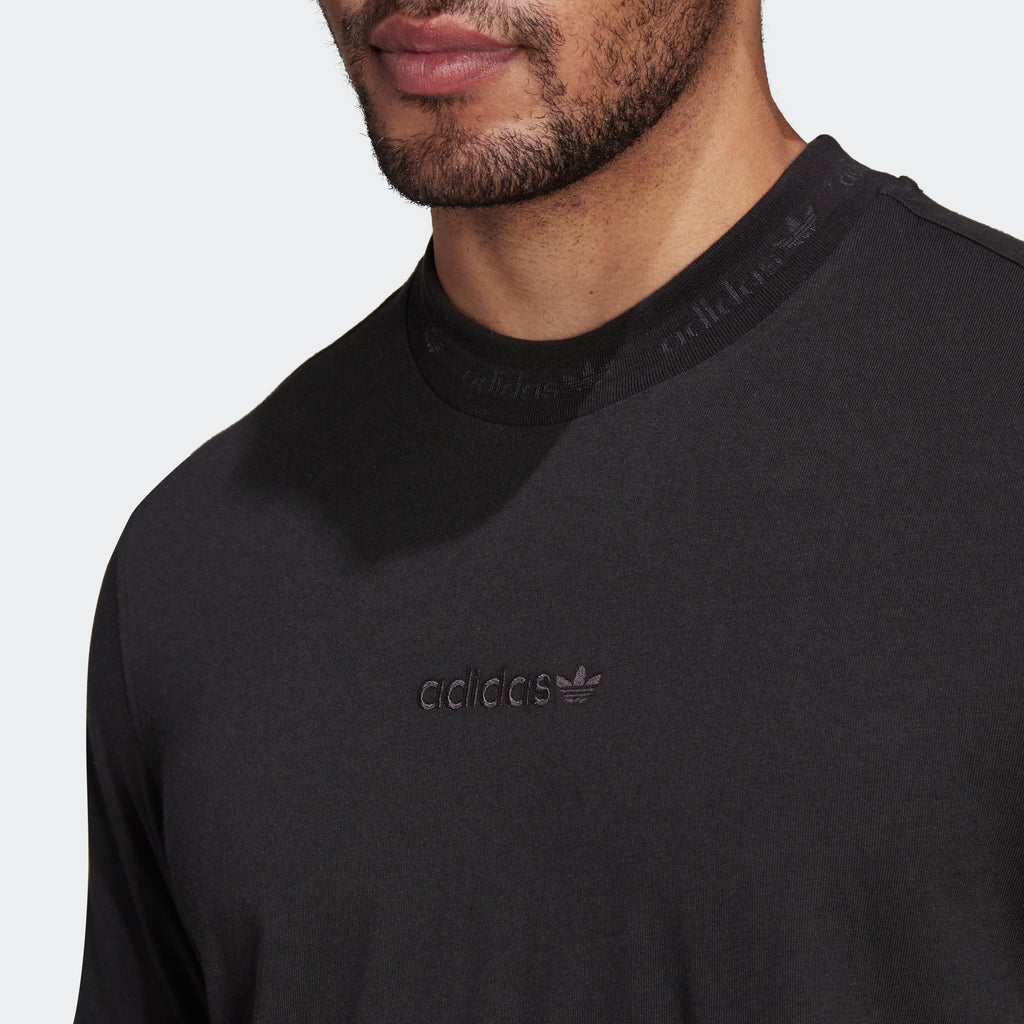 Men's adidas Originals Trefoil Linear T-Shirt Black