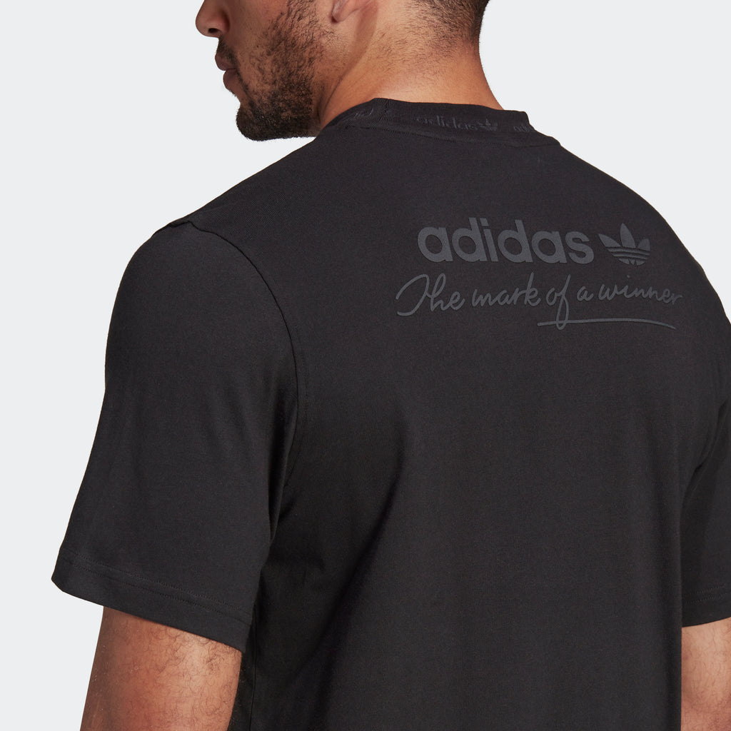 Men's adidas Originals Trefoil Linear T-Shirt Black