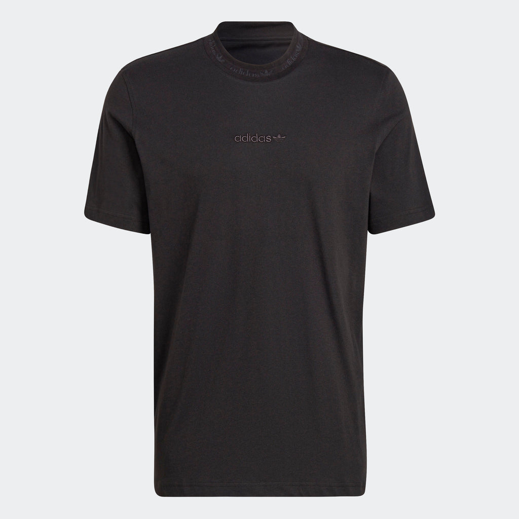 Men's adidas Originals Trefoil Linear T-Shirt Black