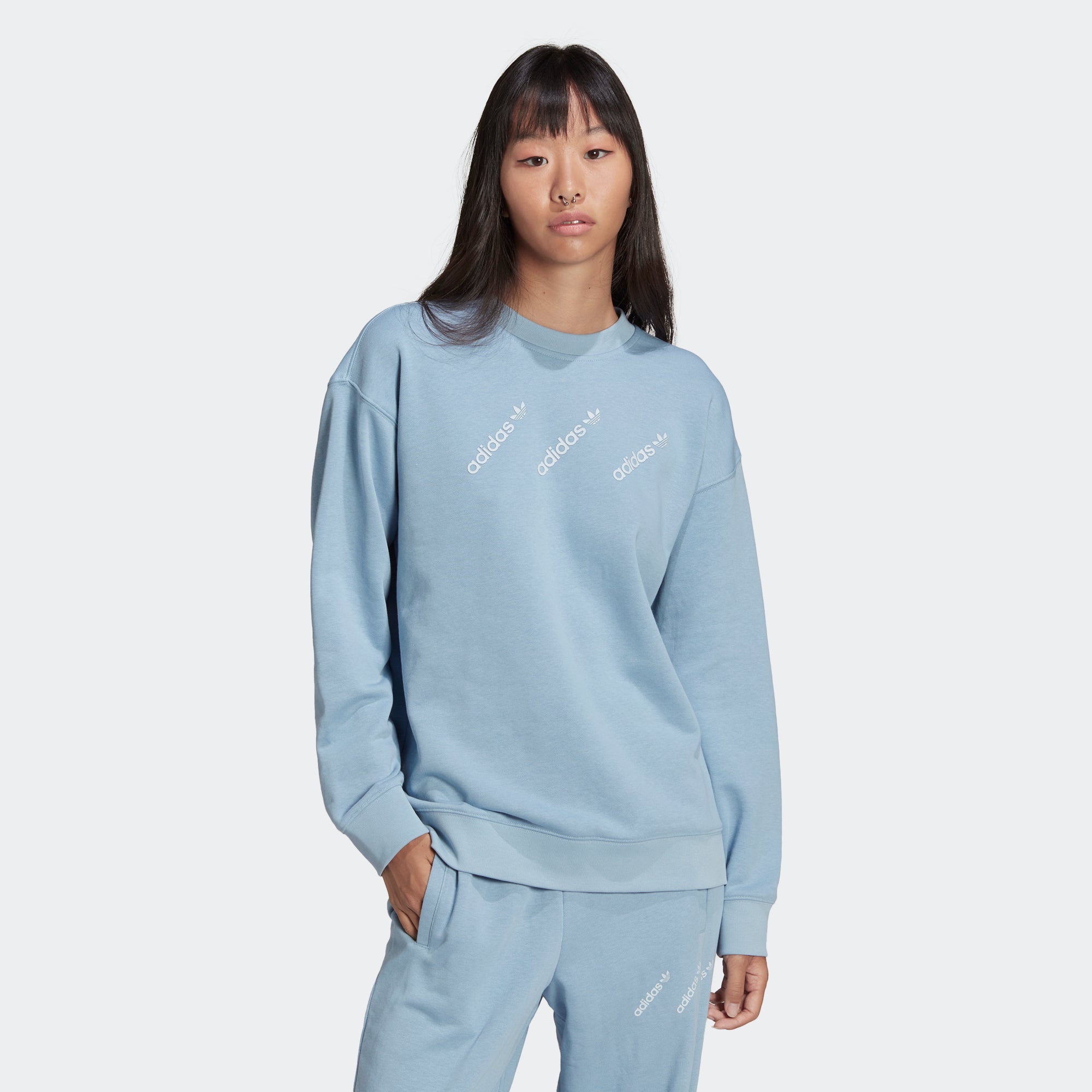Women's adidas Originals Crew Sweatshirt Ambient Sky