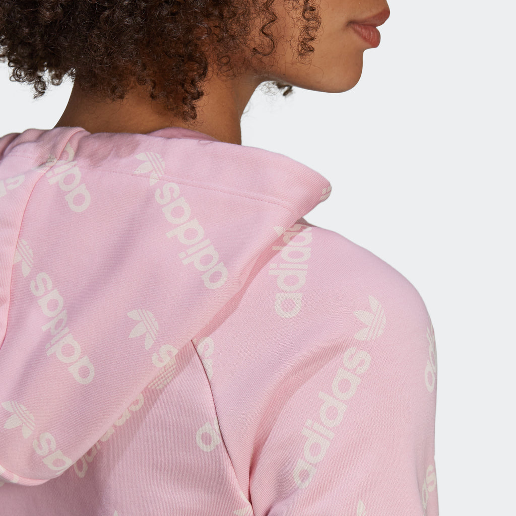 Women's adidas Originals Cropped Monogram Jacket True Pink