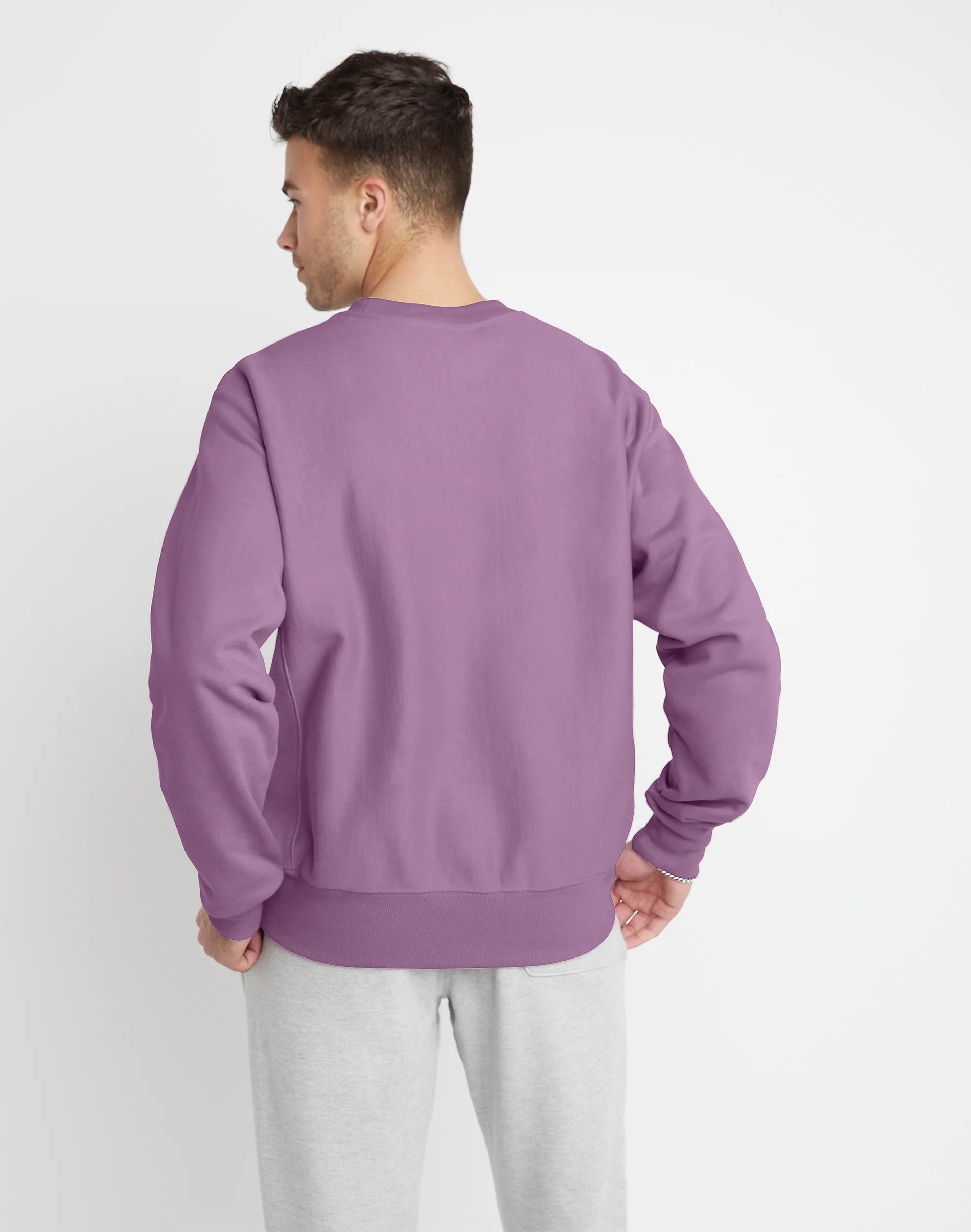 Men's Champion Life Reverse Weave Crew Lavender