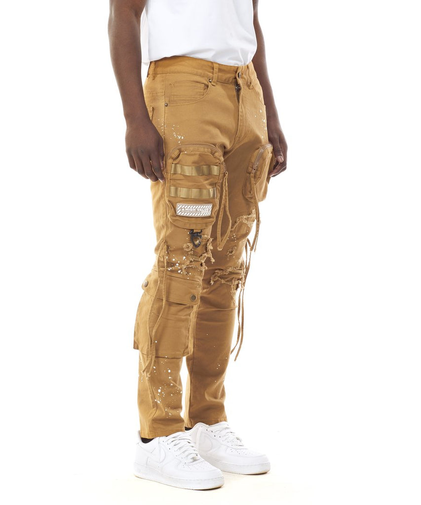 Men's Smoke Rise Cargo Fashion Twill Pants Wheat