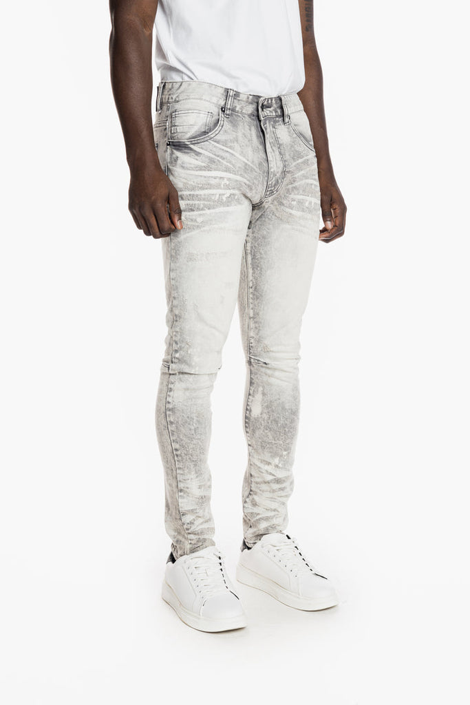 Men's Smoke Rise Overspray Semi Basic Jeans Frost Grey