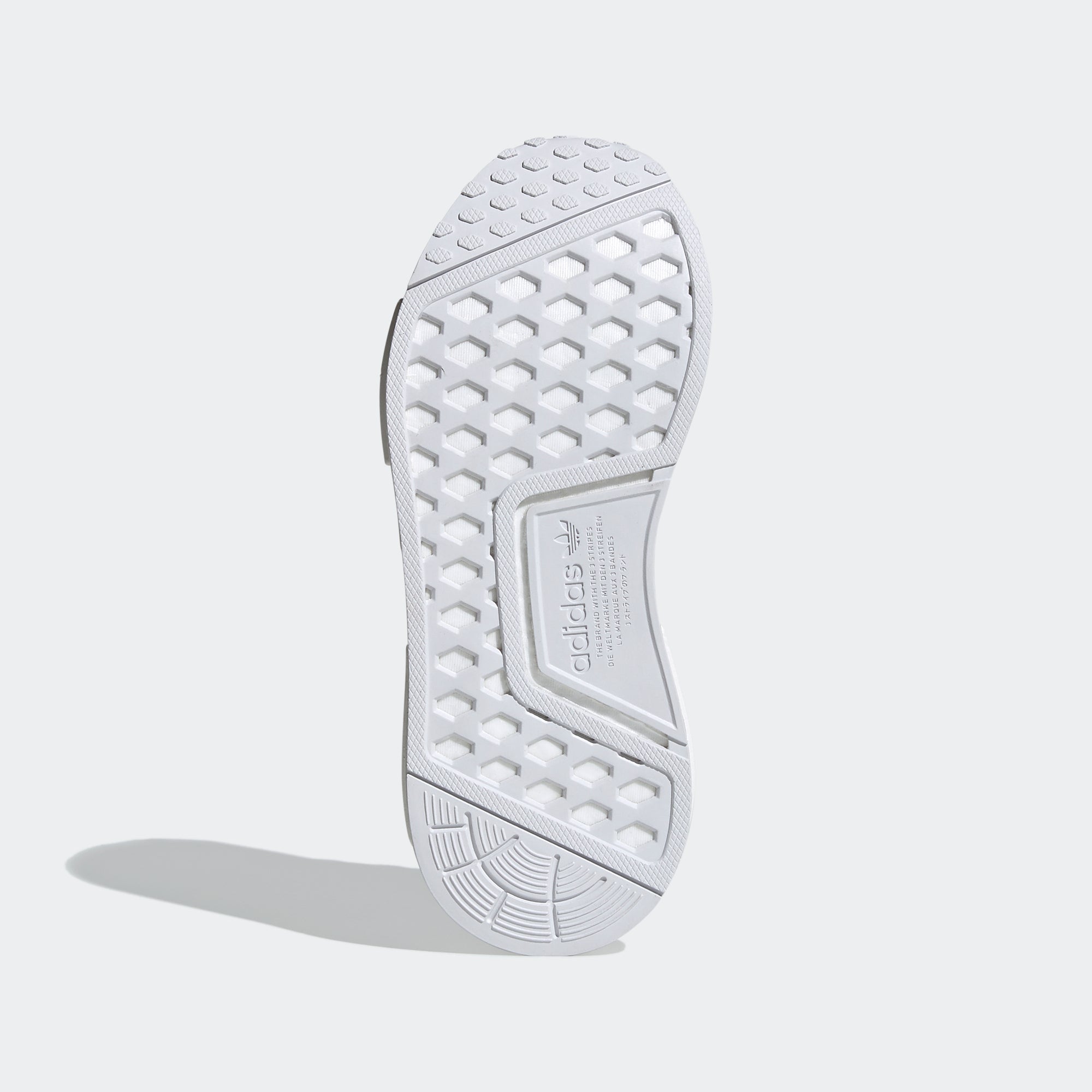 Kid's adidas Originals NMD_R1 Shoes White FW0432 | Chicago City Sports | bottom view