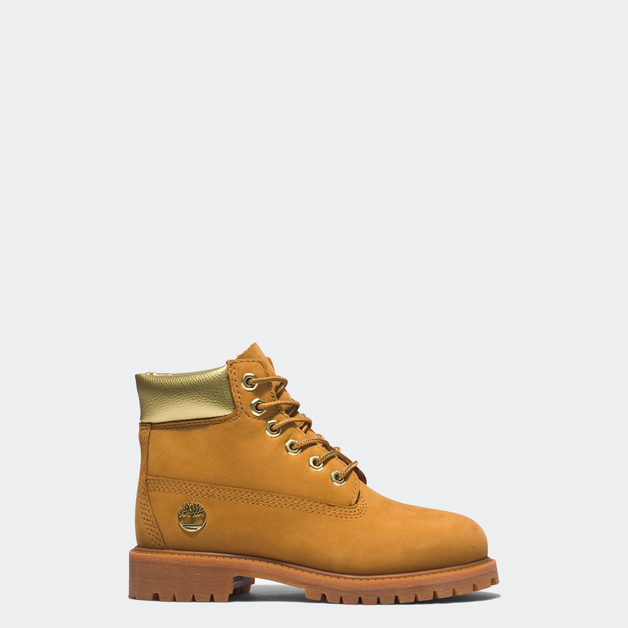 Big Kid Timberland Premium 6-Inch Waterproof Boots Wheat Gold