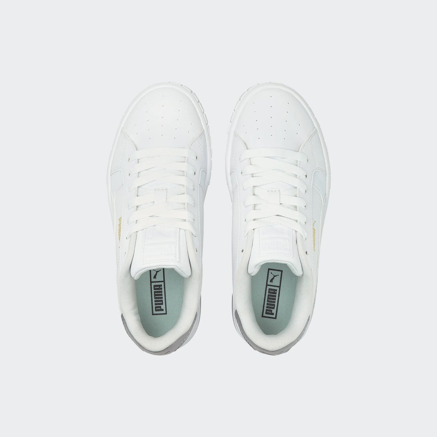 Kids' PUMA Cali Star Metallic Sneakers JR White