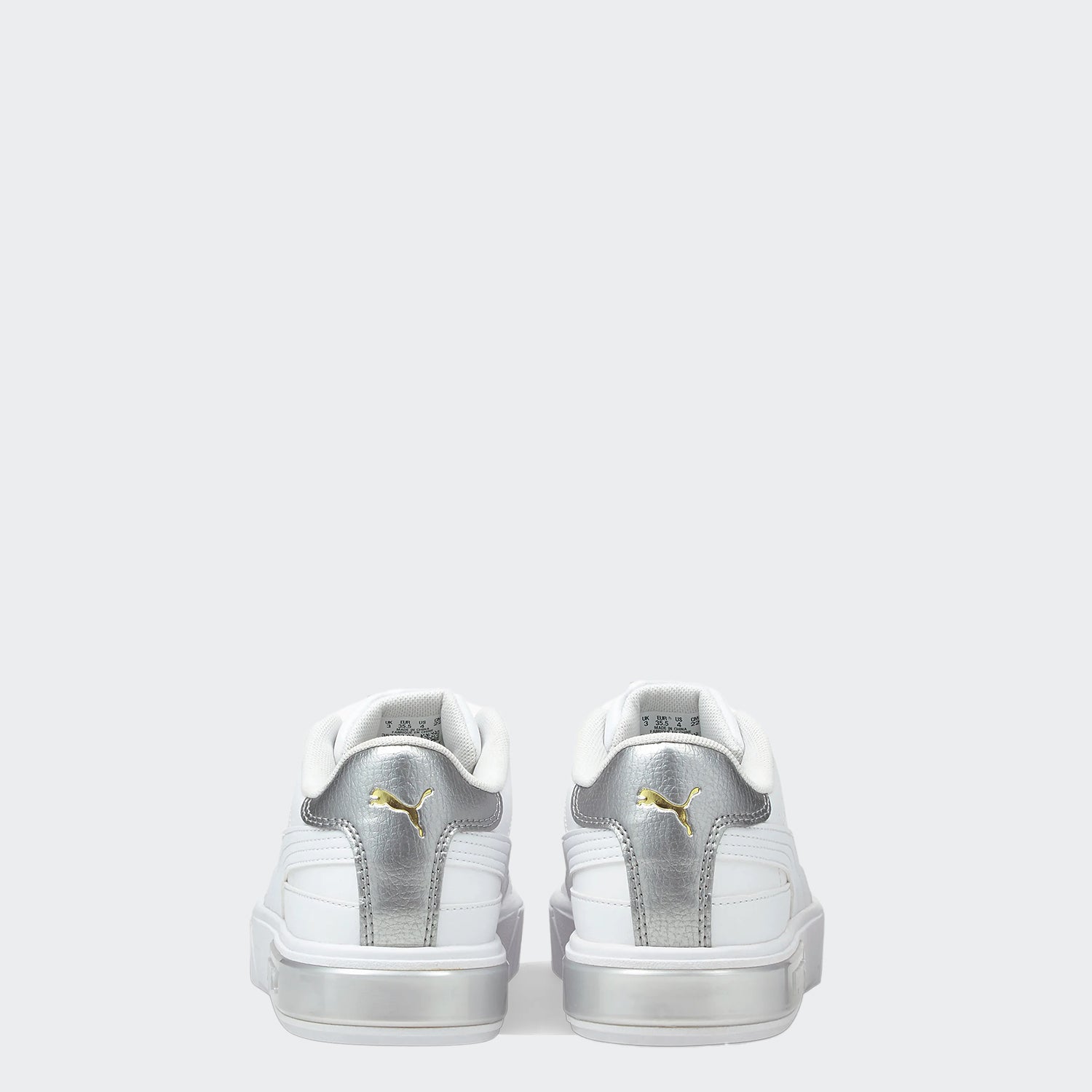 Kids' PUMA Cali Star Metallic Sneakers JR White