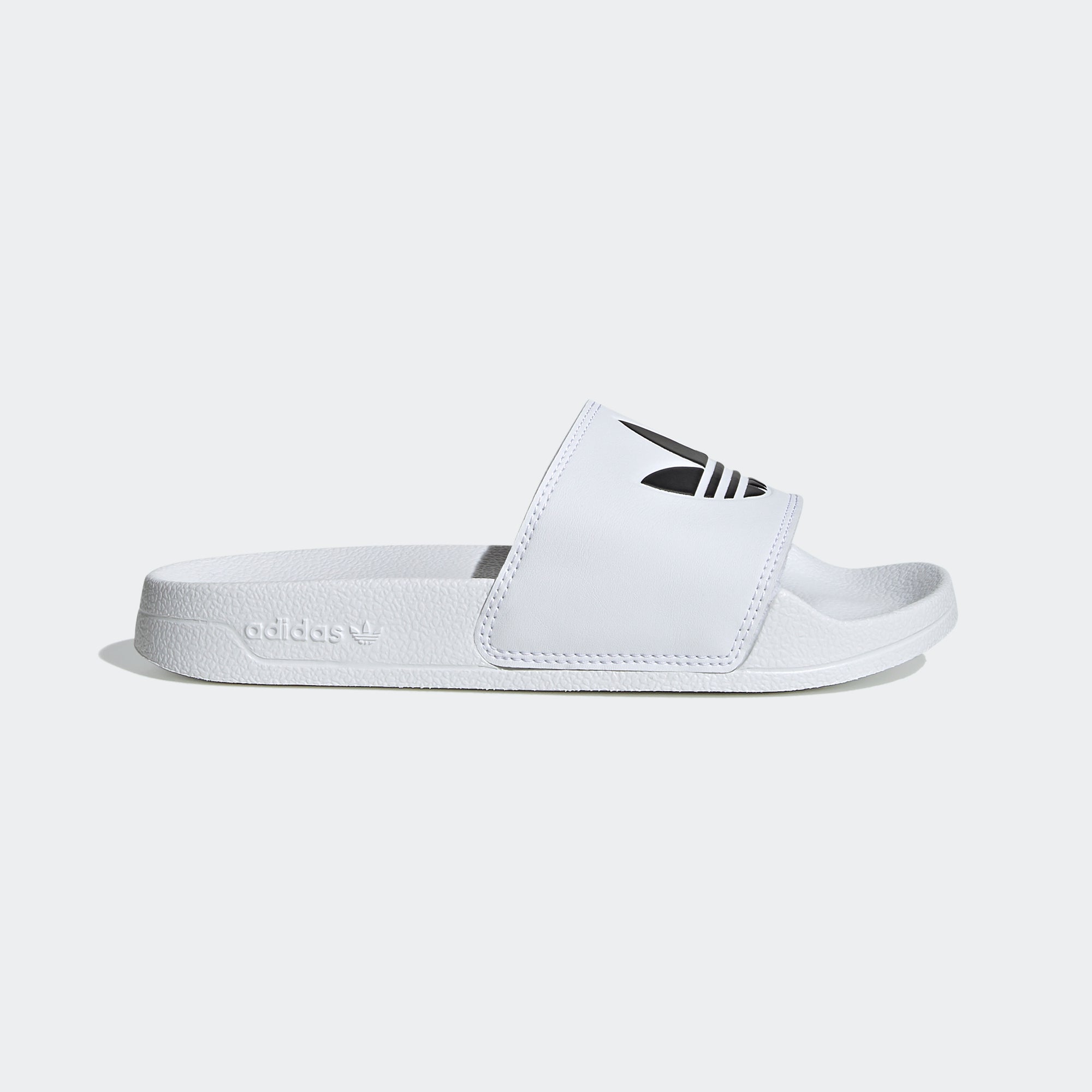 Kids' adidas Adilette Lite Slides White EG8272 | Chicago City Sports | side view