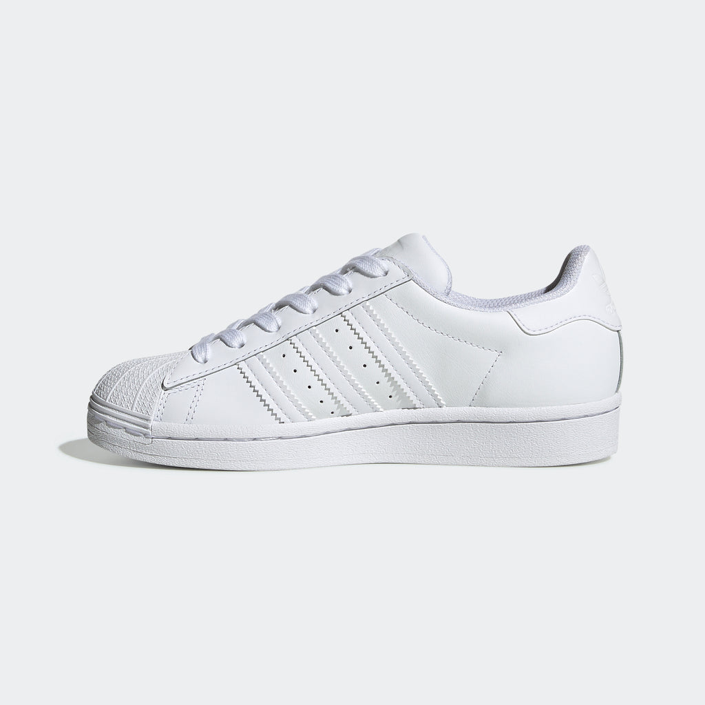 Kids' adidas Originals Superstar Shoes Triple White