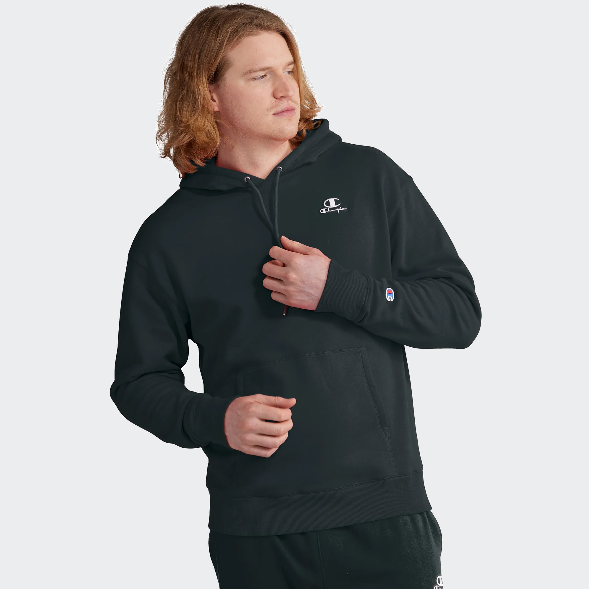 Men's Champion Classic Fleece Hoodie Black