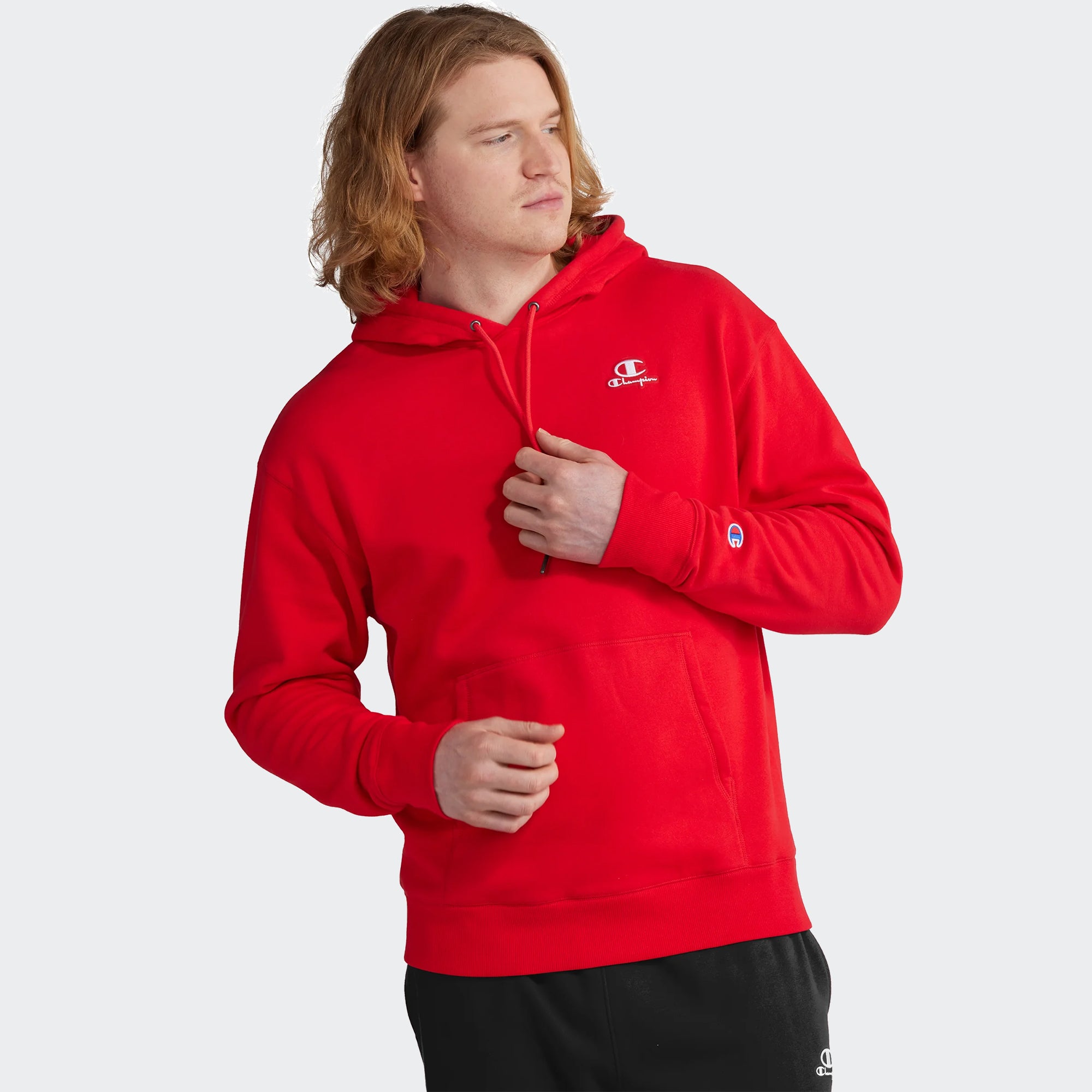 Men's Champion Classic Fleece Hoodie Scarlet