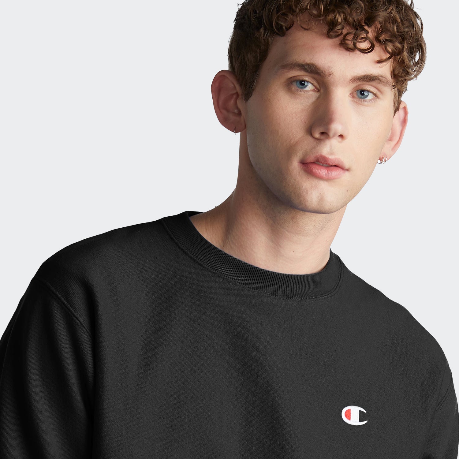 Men's Champion Life Reverse Weave Crew Black