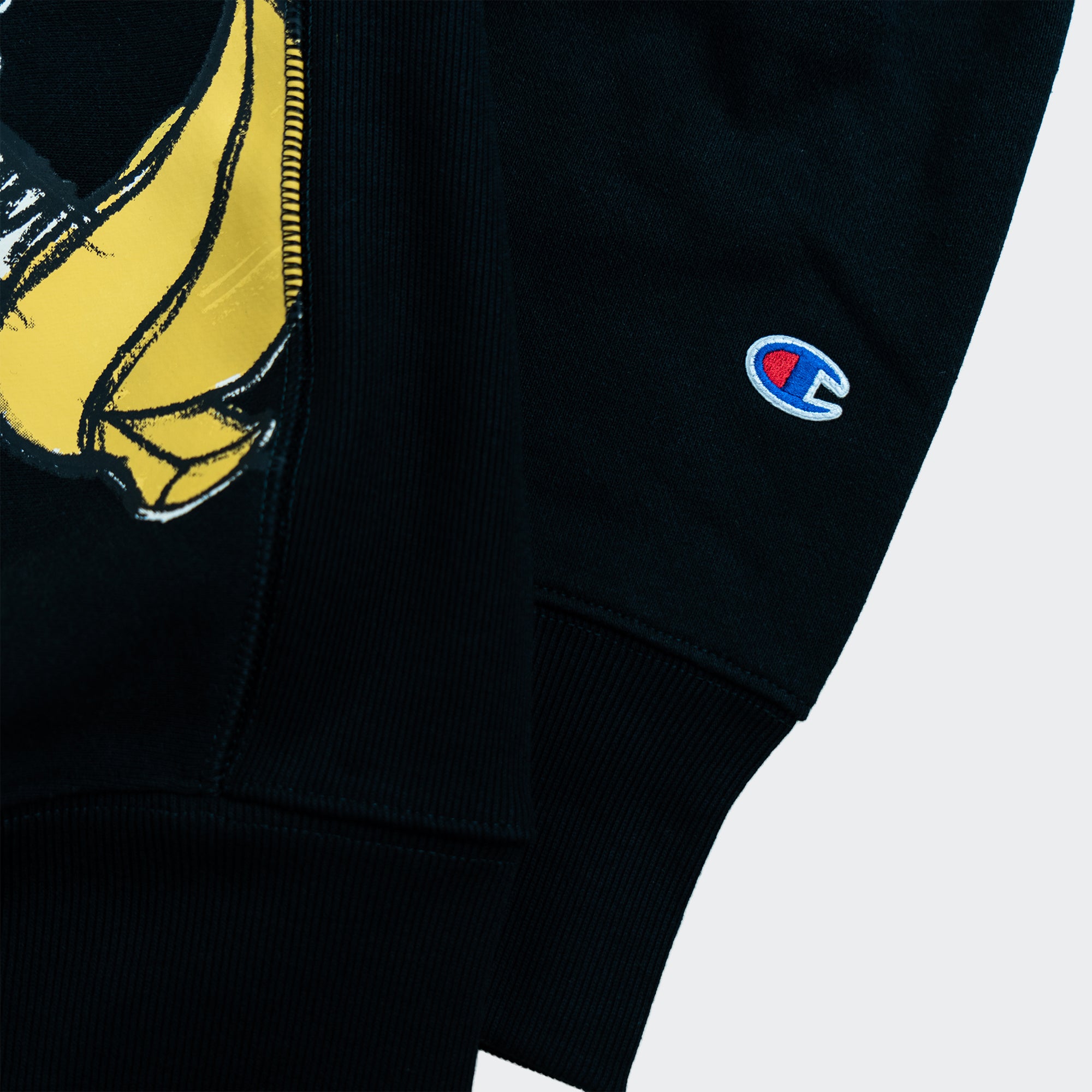 Men's Champion Reverse Weave Mickey & Minnie Crew Sweatshirt Black