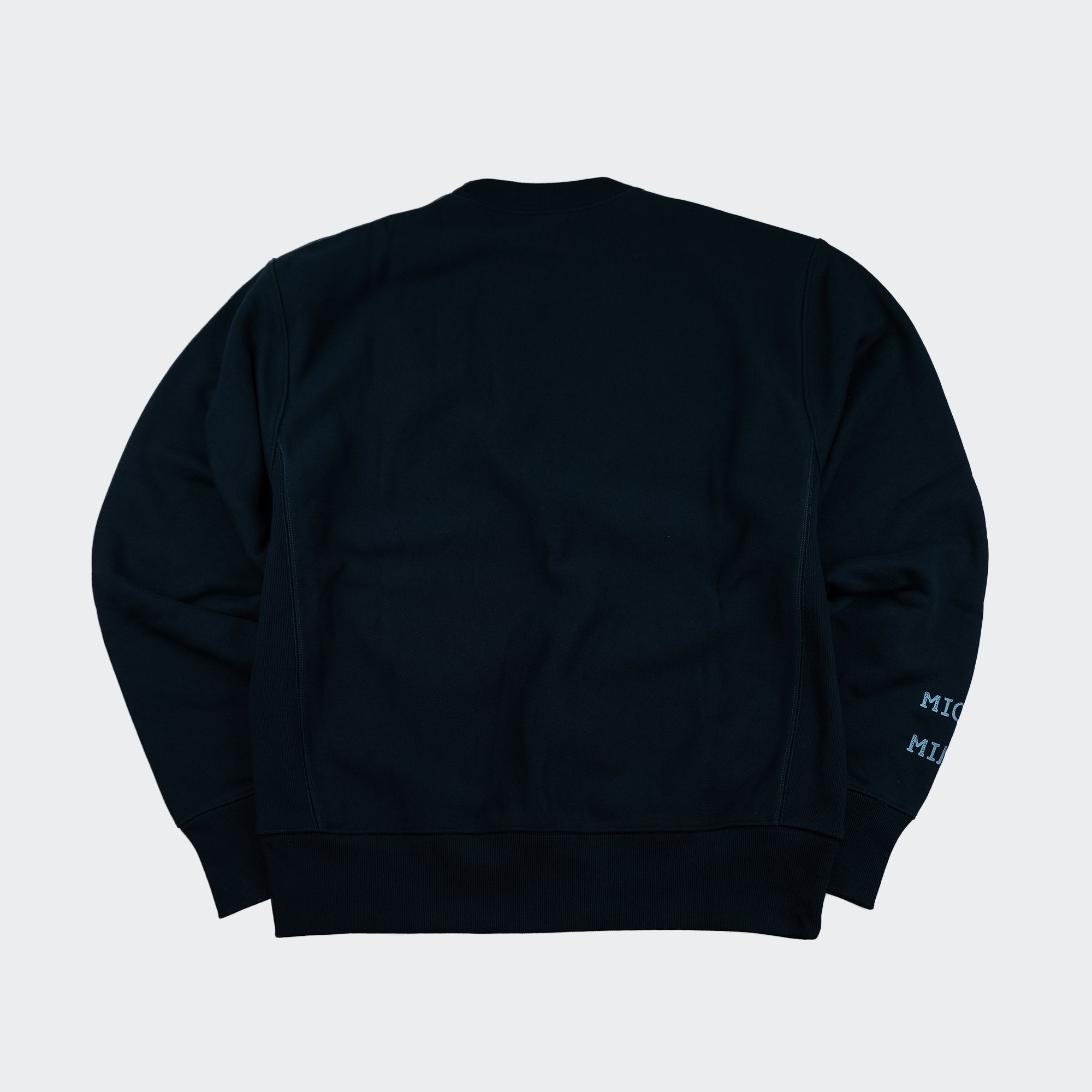 Men's Champion Reverse Weave Mickey & Minnie Crew Sweatshirt Black