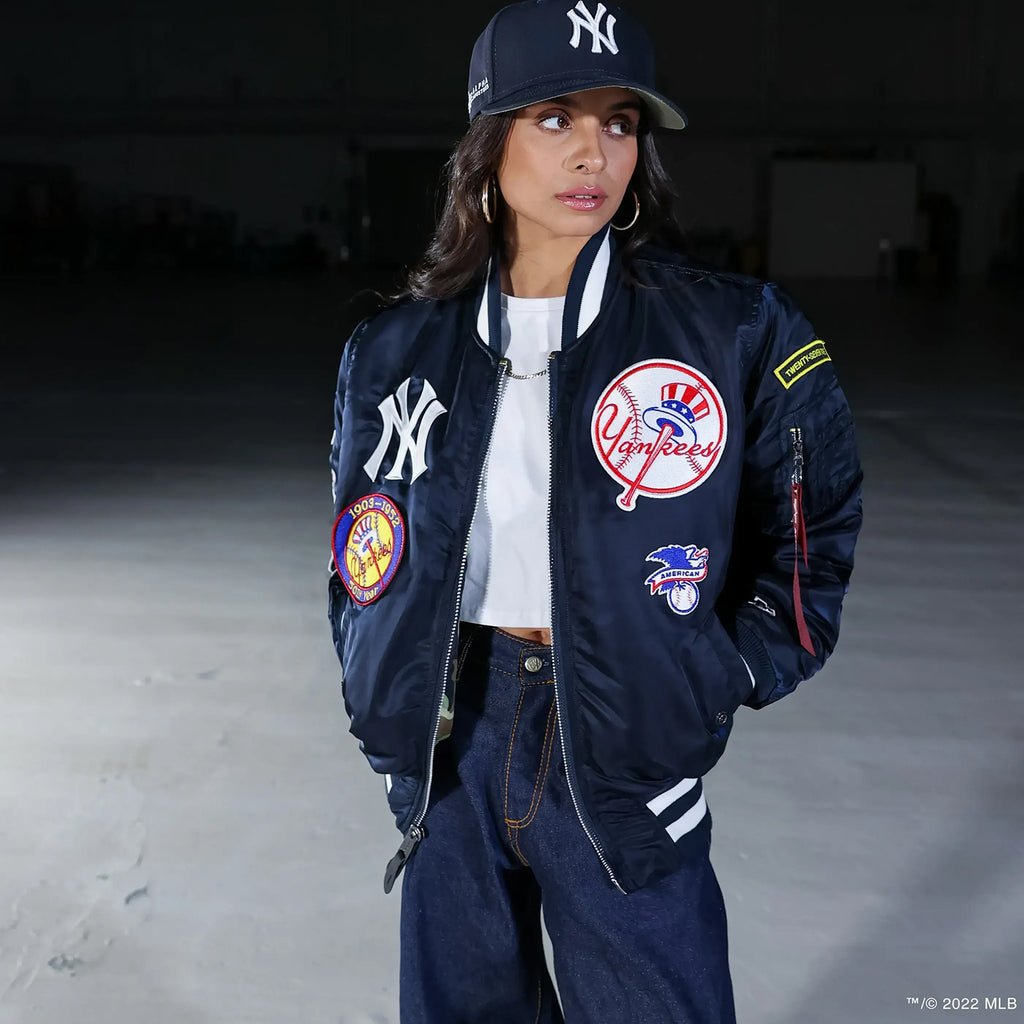 Alpha Industries x New Era New York Yankees MA-1 Bomber Jacket Navy