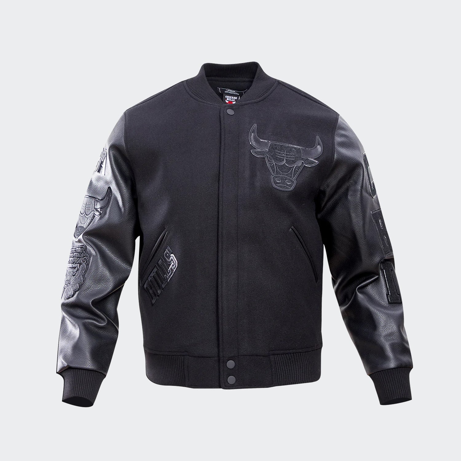Men’s Pro Standard Chicago Bulls Varsity Jacket Triple Black