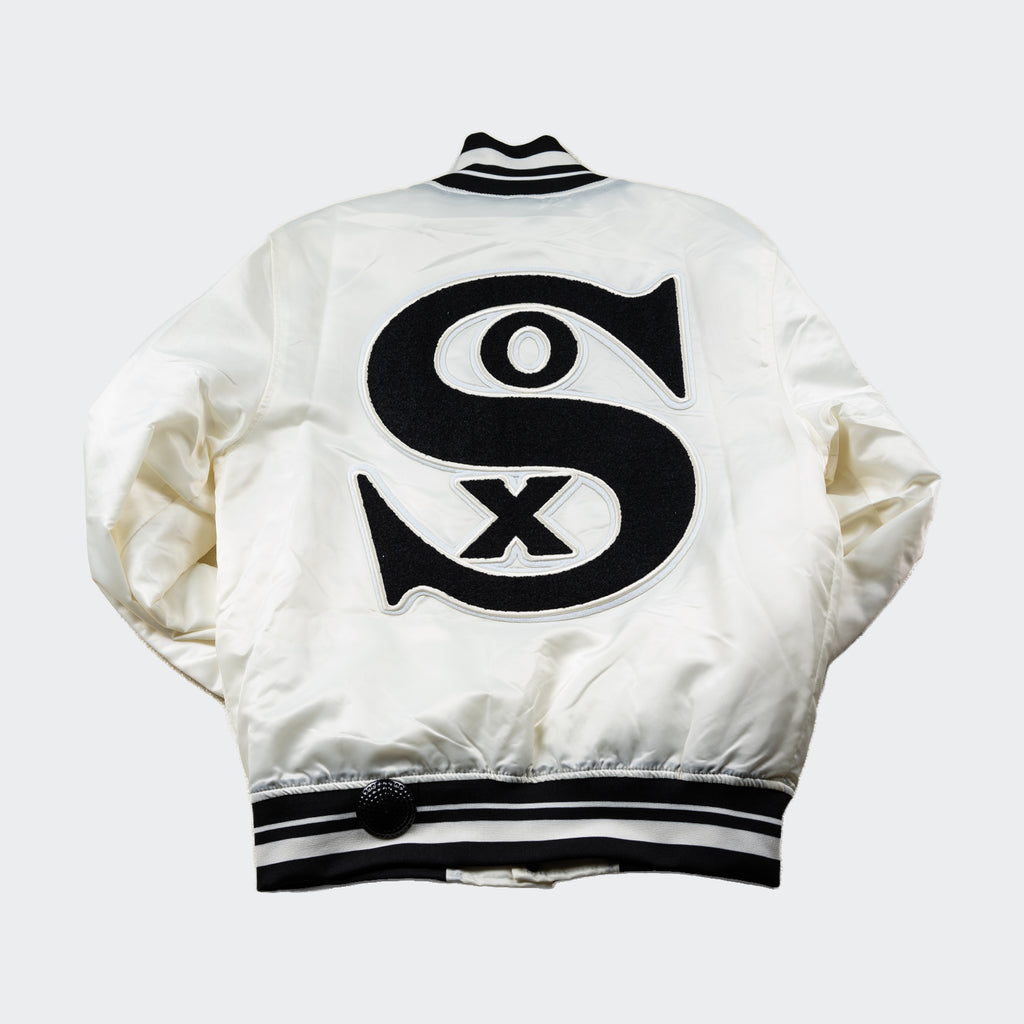 Men’s Pro Standard Chicago White Sox 1917 Satin Jacket Eggshell