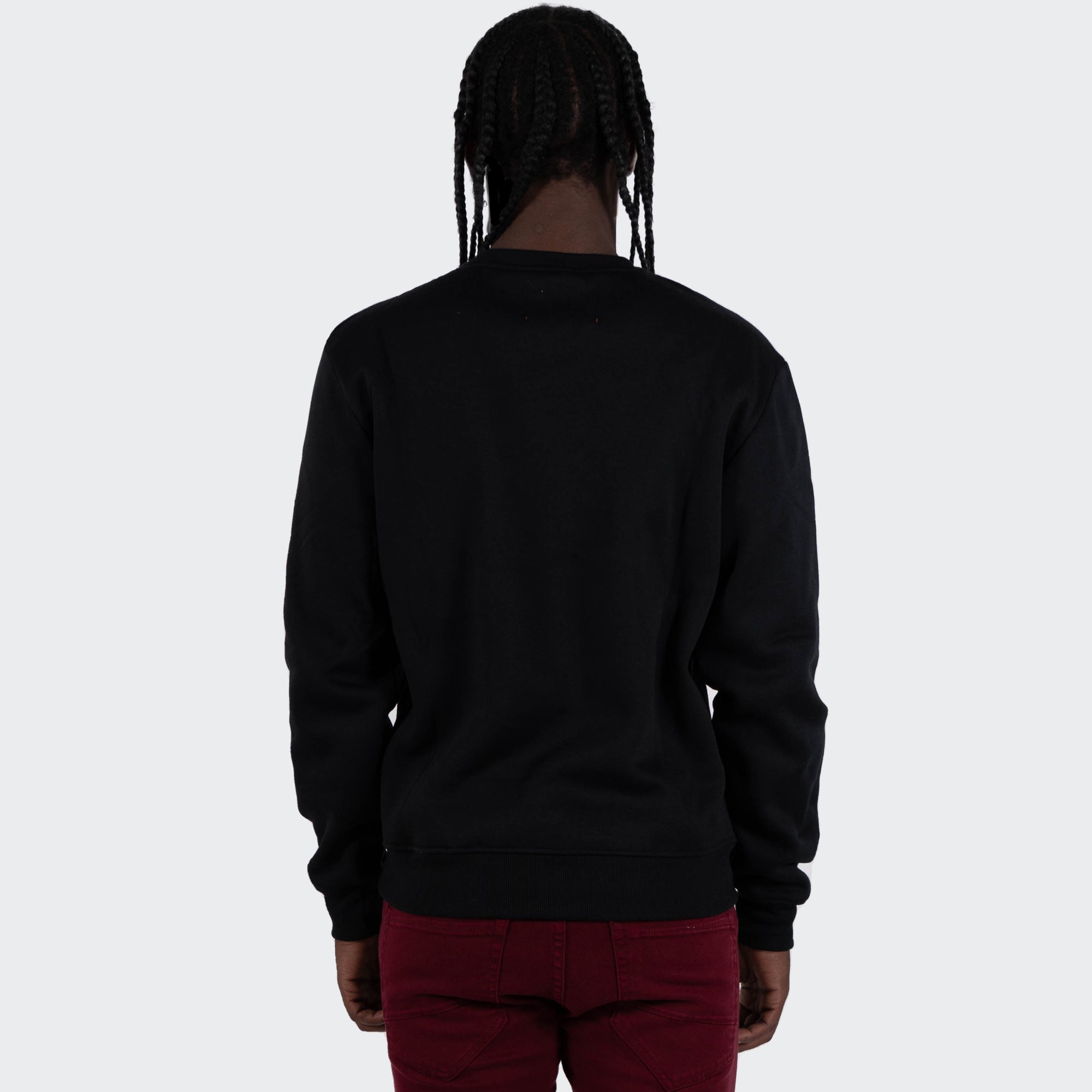 Men's TWO MILL TWENTY "Extraordinary" Graphic Embroidered Sweatshirt Black